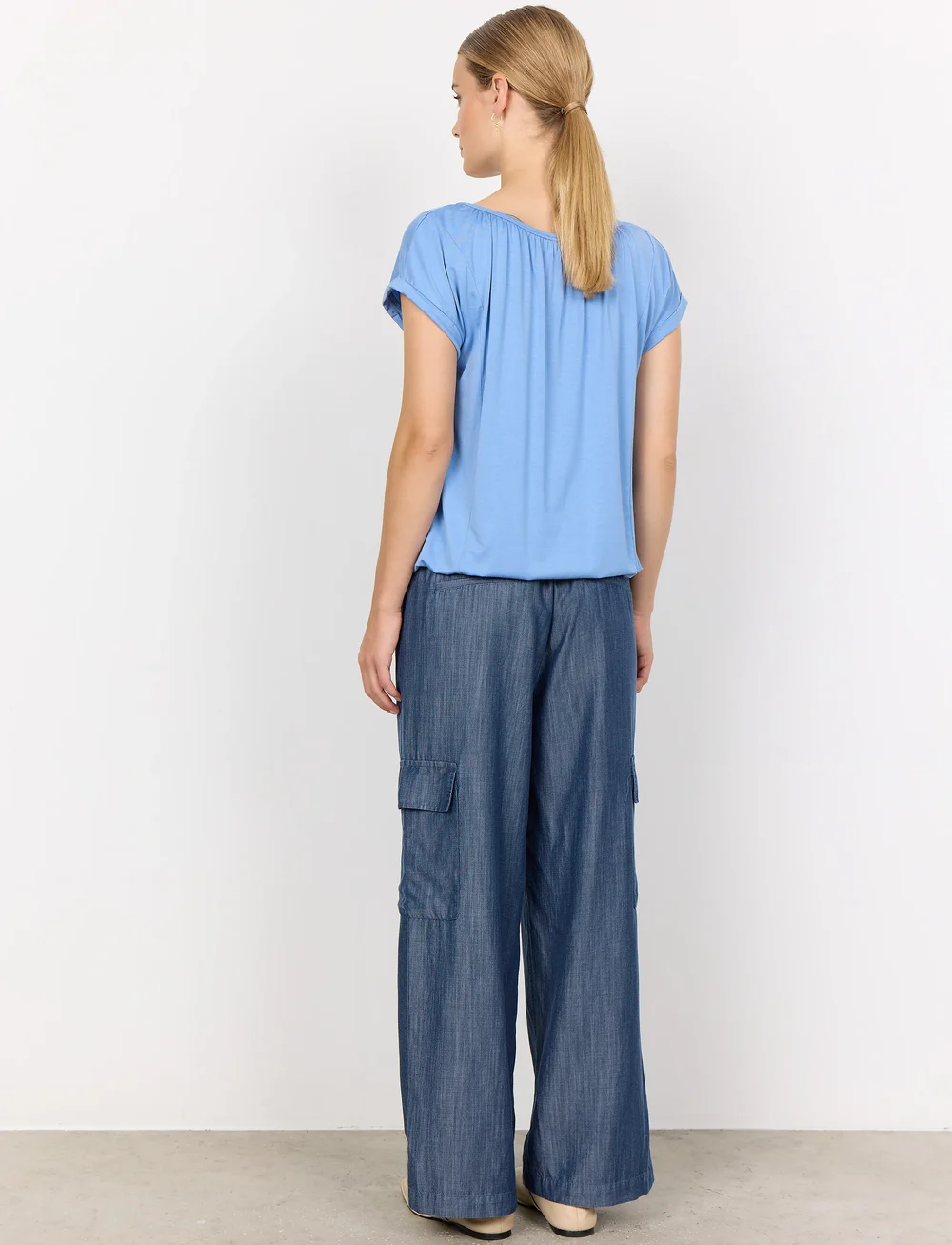 Soyaconcept - SC-MARICA - t-shirts - air blue - 3