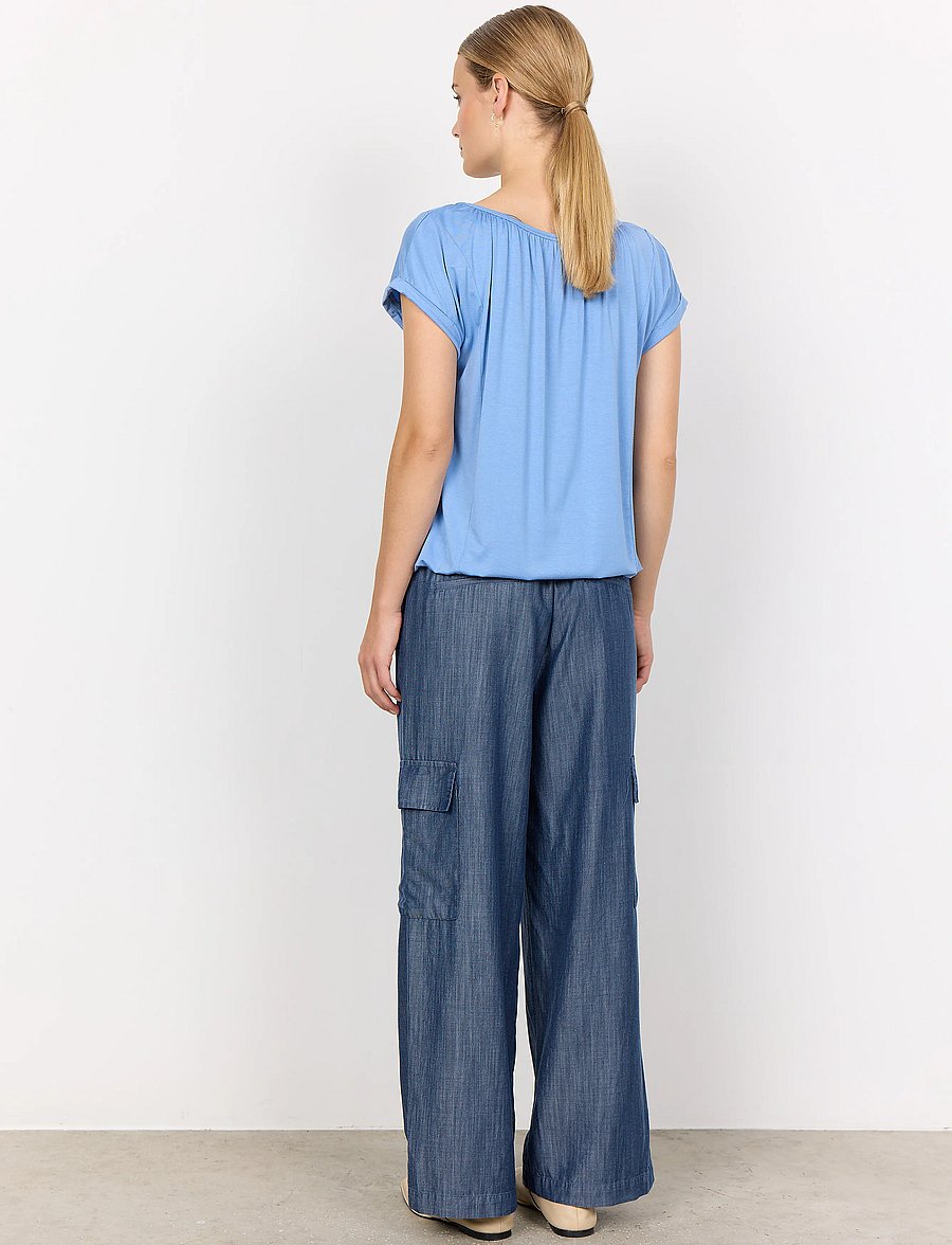 Soyaconcept - SC-MARICA - kurzärmelige blusen - air blue - 3