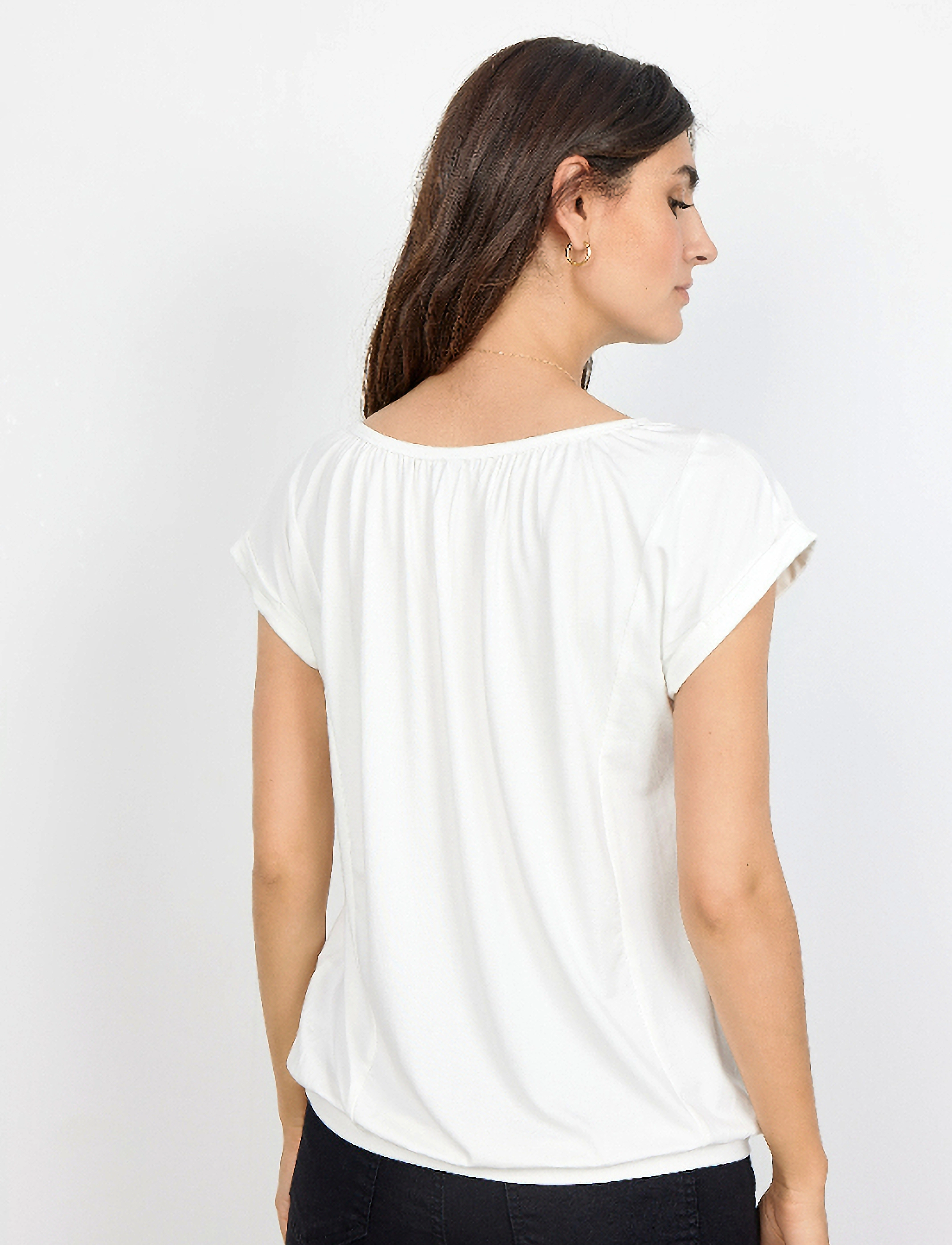 Soyaconcept - SC-MARICA - short-sleeved blouses - offwhite - 3