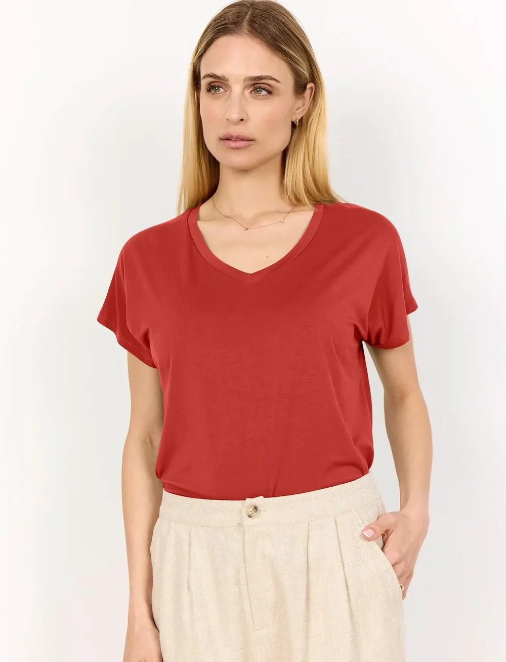 Soyaconcept - SC-MARICA - t-shirts - 4577 mineral red - 0
