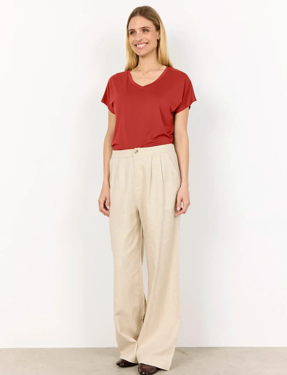 Soyaconcept - SC-MARICA - t-shirts - 4577 mineral red - 4