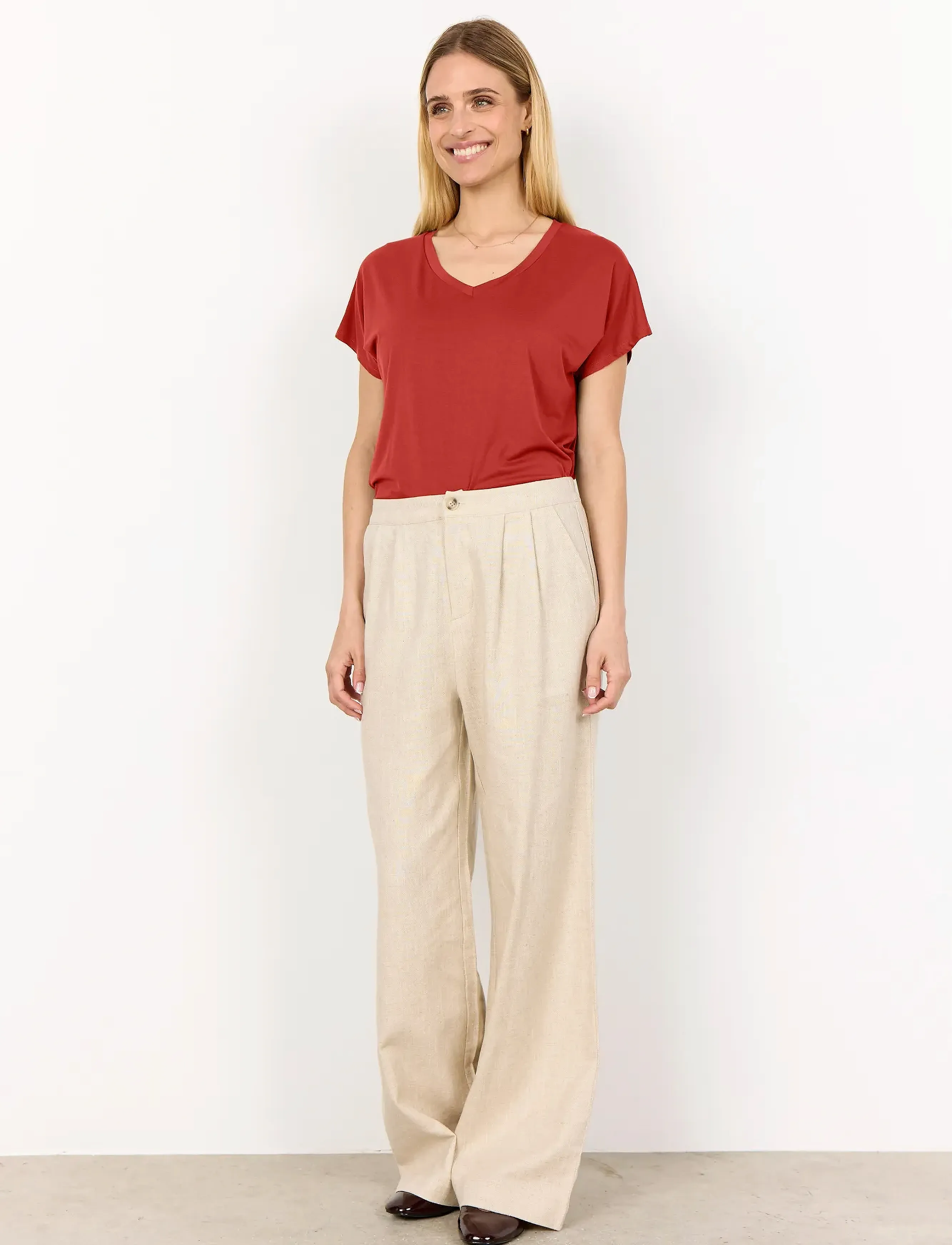Soyaconcept - SC-MARICA - t-shirts - 4577 mineral red - 4