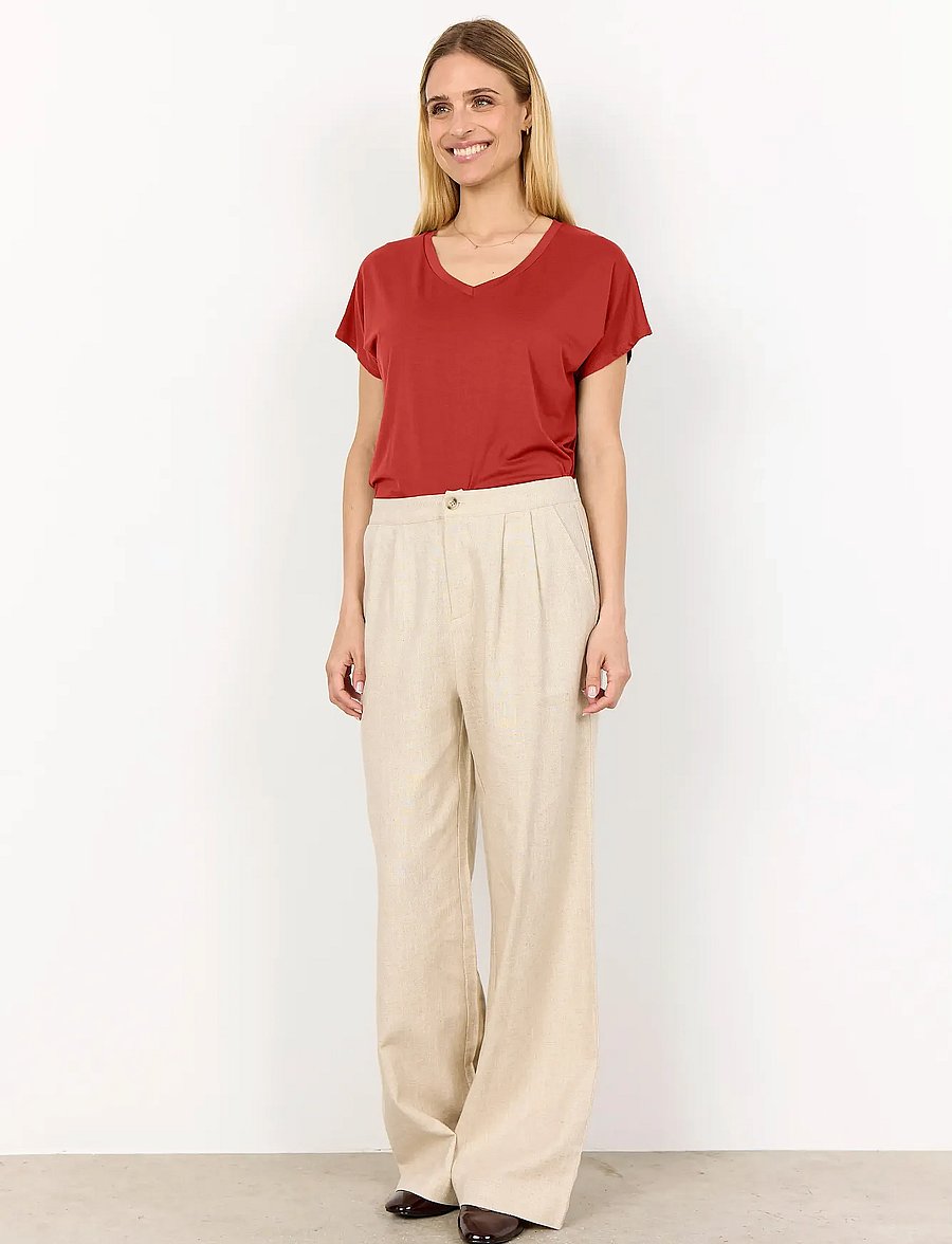 Soyaconcept - SC-MARICA - t-shirts - 4577 mineral red - 4