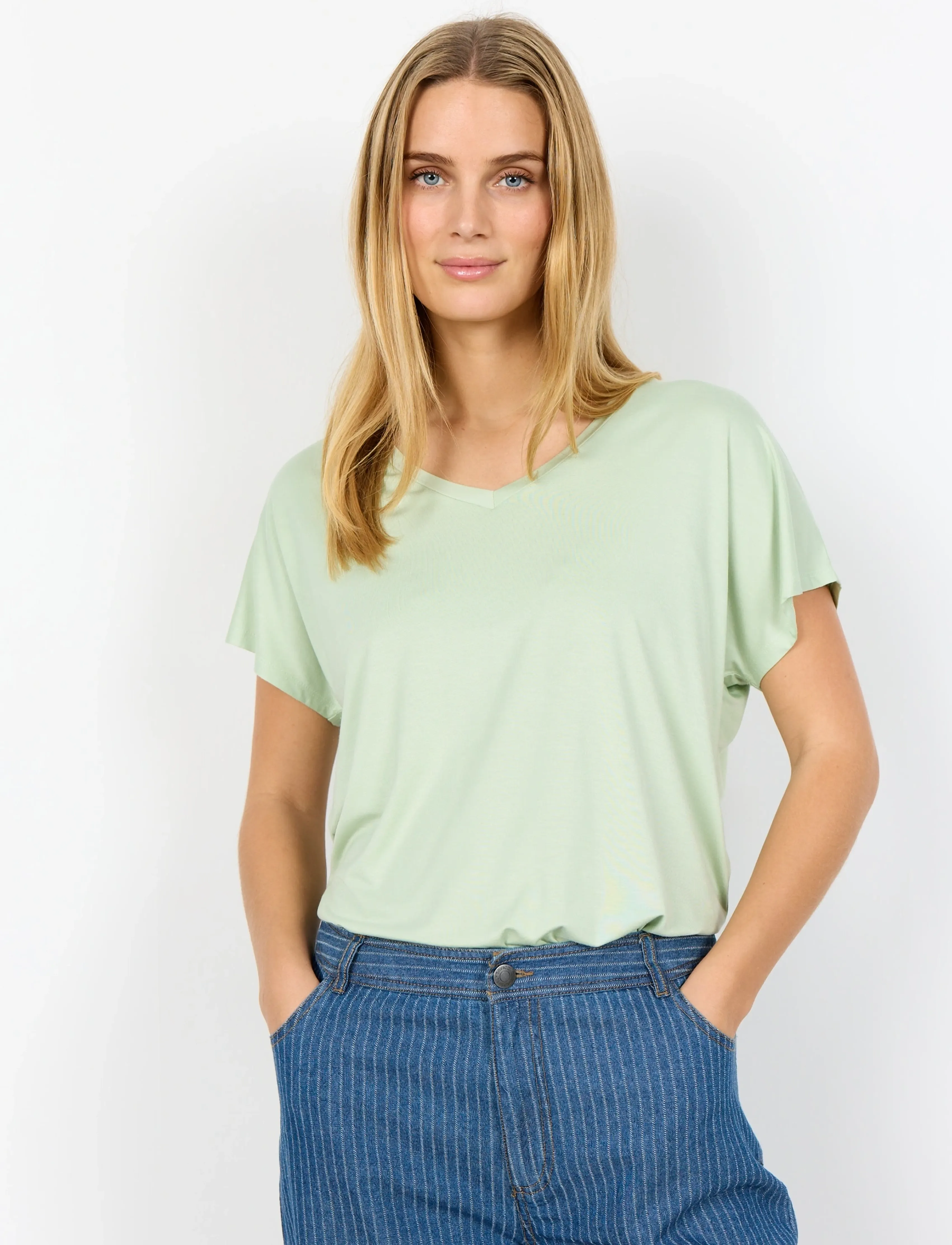 Soyaconcept SC-MARICA - T-shirts - 7100 BOK CHOY / green