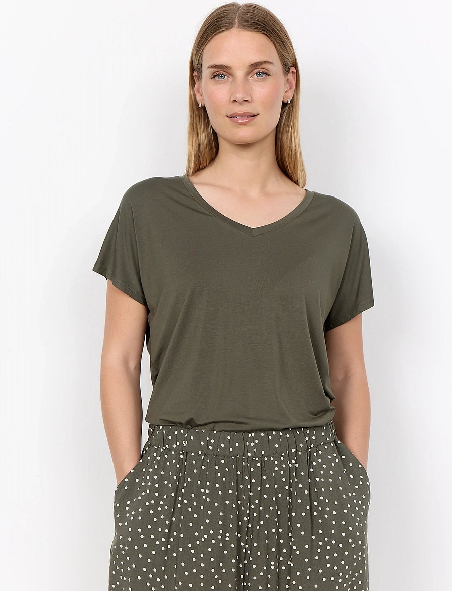 Soyaconcept - SC-MARICA - t-shirts - 7920 dark army - 0