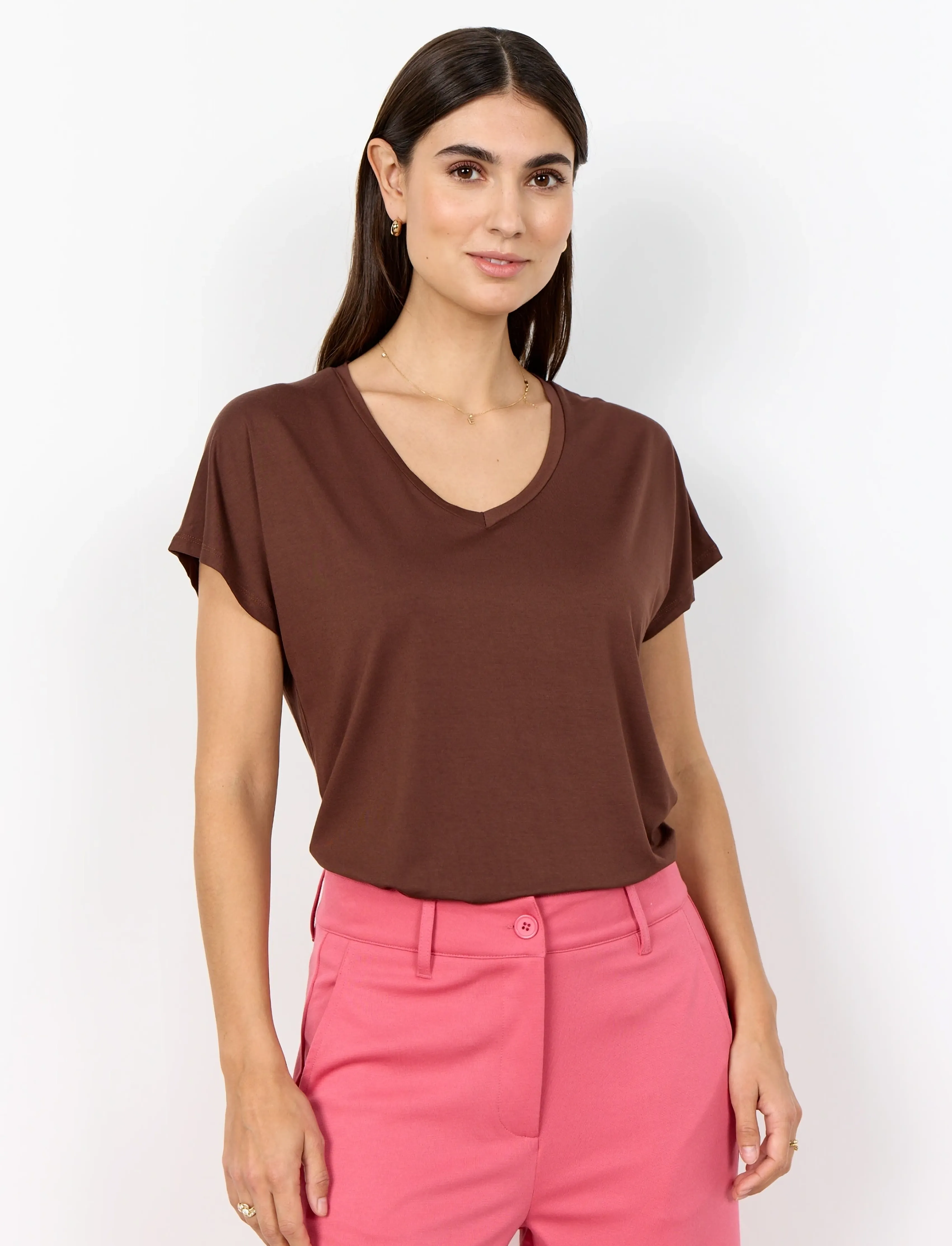 Soyaconcept SC-MARICA - T-shirts - 8900 ROCKY ROAD / brown
