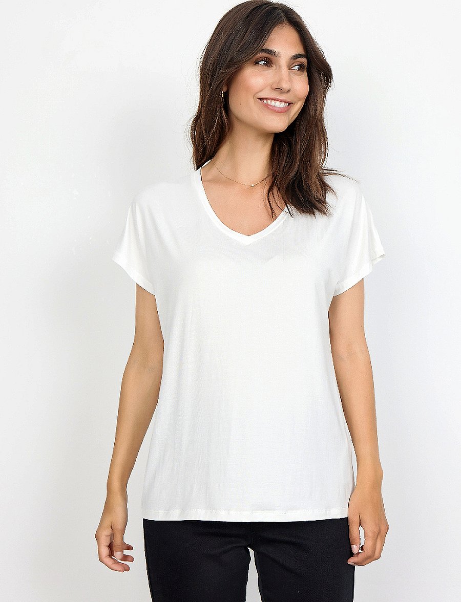 Soyaconcept - SC-MARICA - t-shirts - offwhite - 0