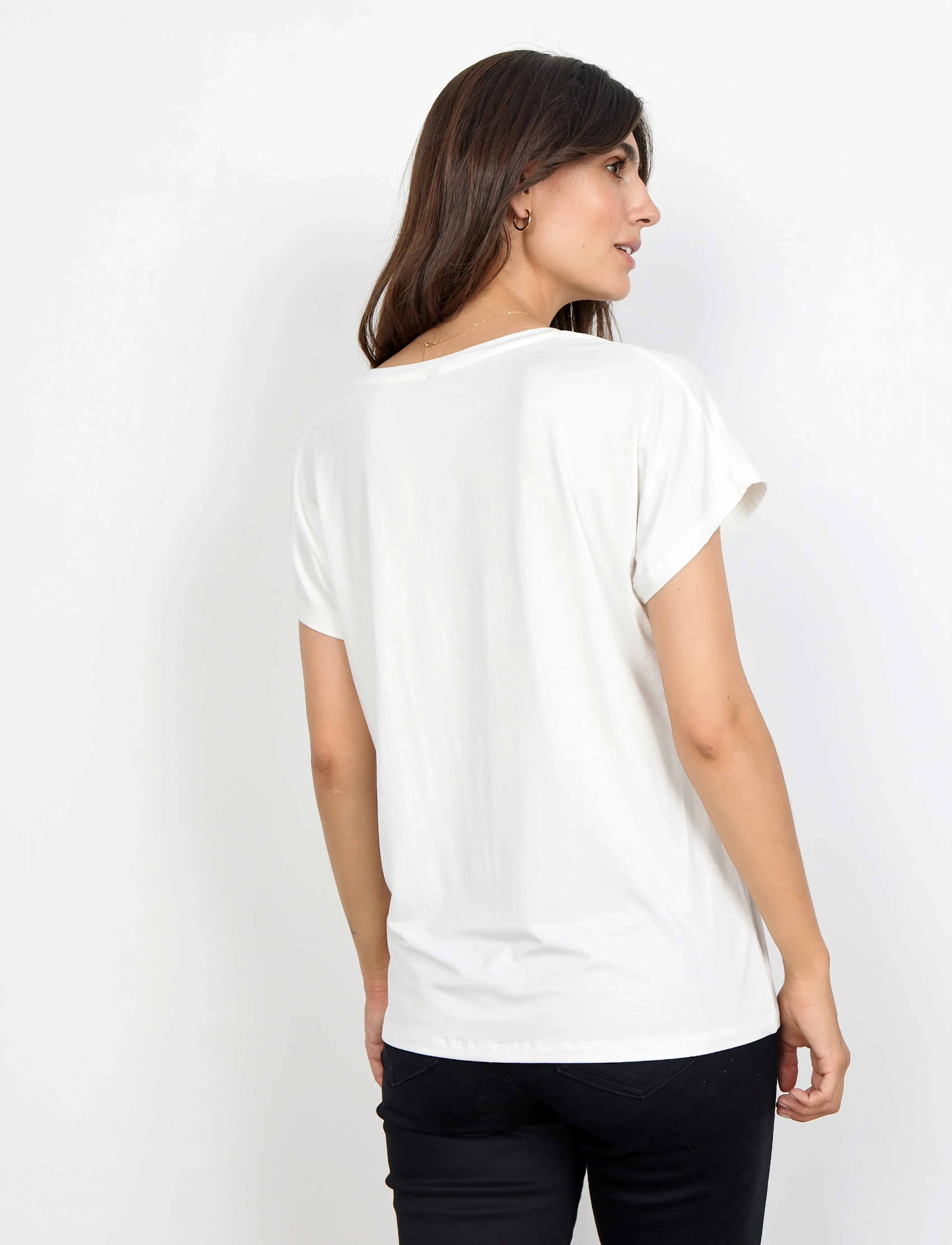 Soyaconcept - SC-MARICA - t-shirts - offwhite - 4