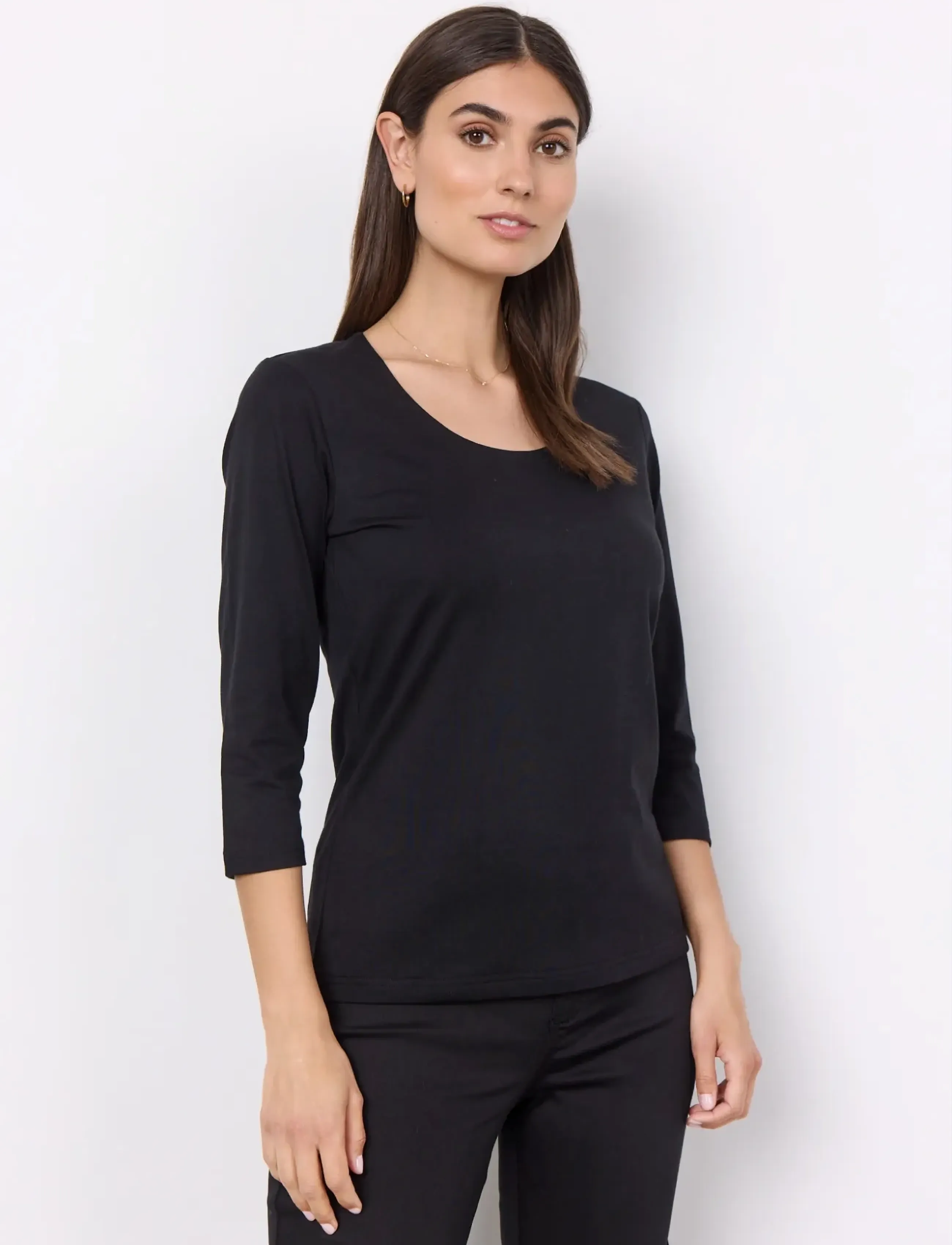 Soyaconcept Sc-Pylle, XXL, Black, T-Shirts & Toppe > Langærmede, Dame