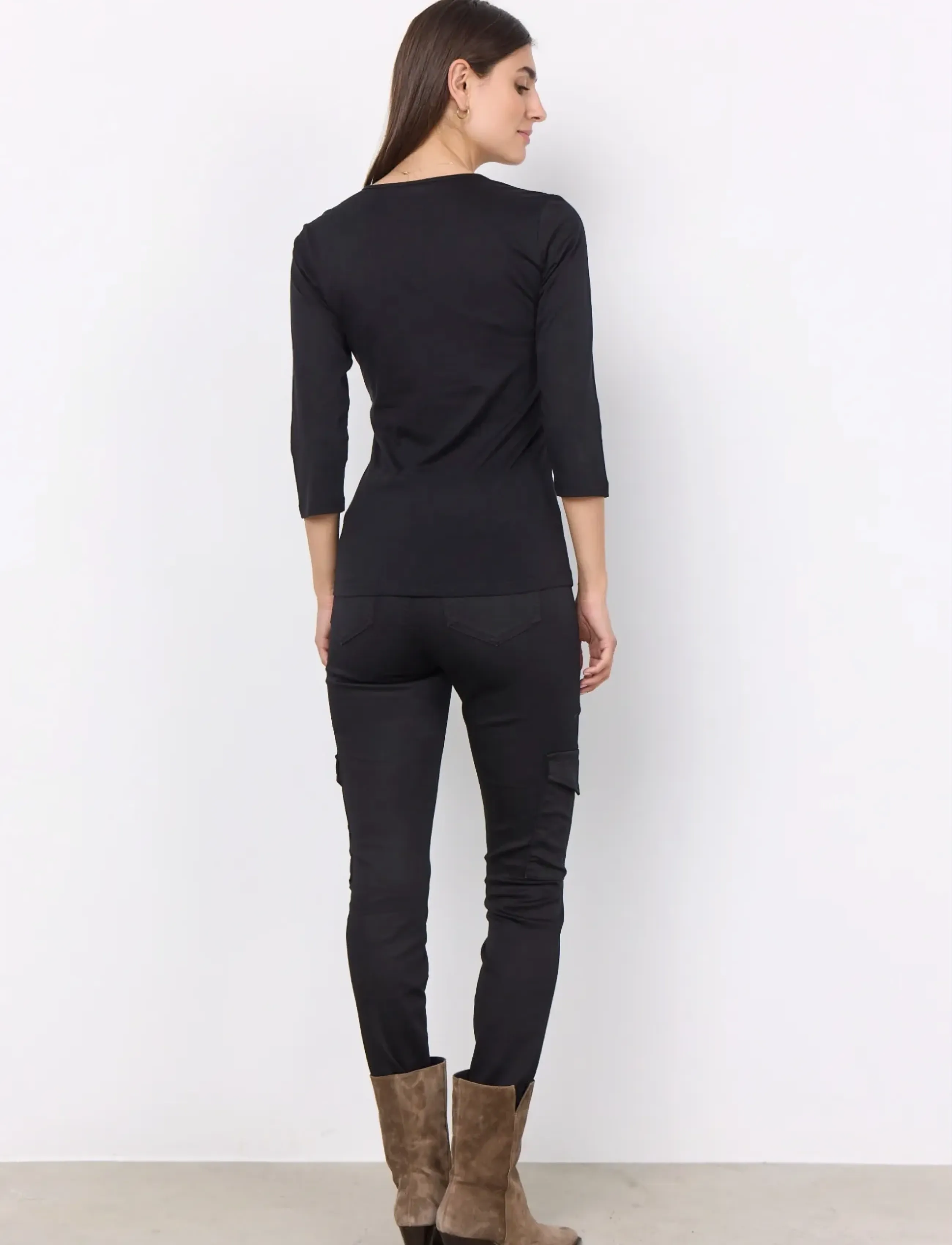 Soyaconcept - SC-PYLLE - topi ar garām piedurknēm - black - 3