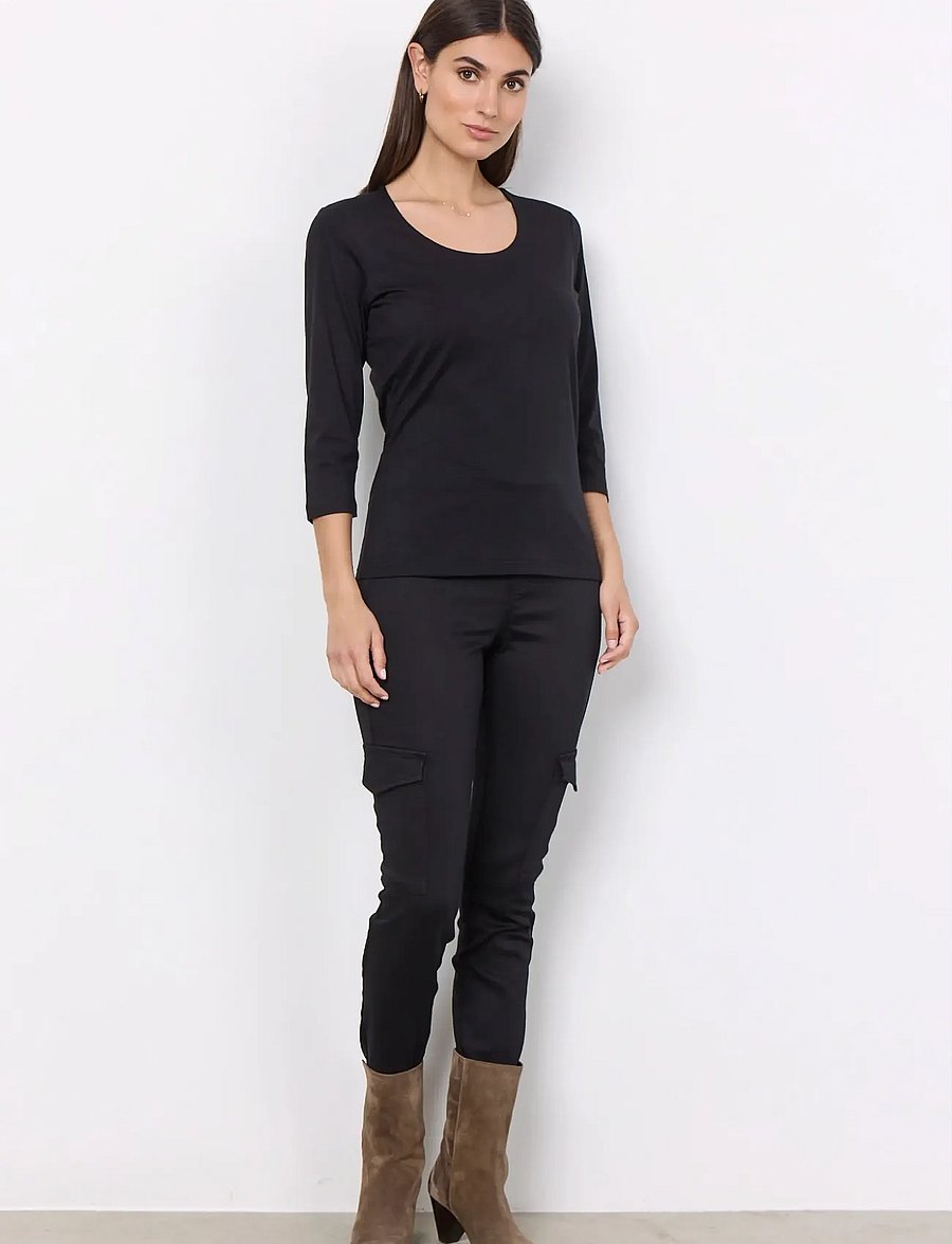 Soyaconcept - SC-PYLLE - langärmlige tops - black - 4