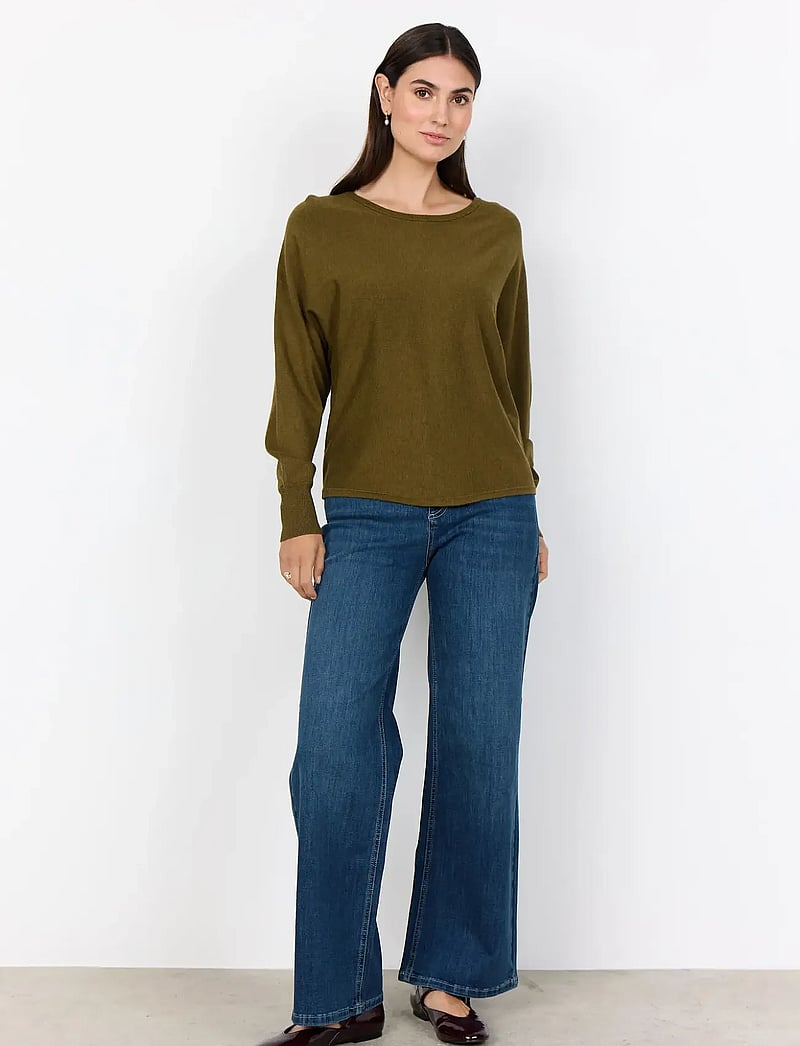 Soyaconcept - SC-DOLLIE - stickade tröjor - 97230 misty olive mel - 4