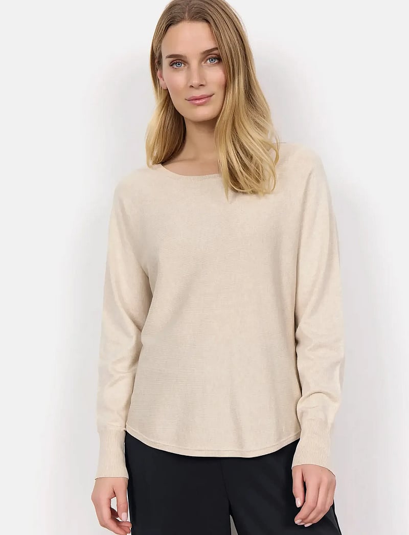 Soyaconcept - SC-DOLLIE - striktrøjer - cream melange - 0