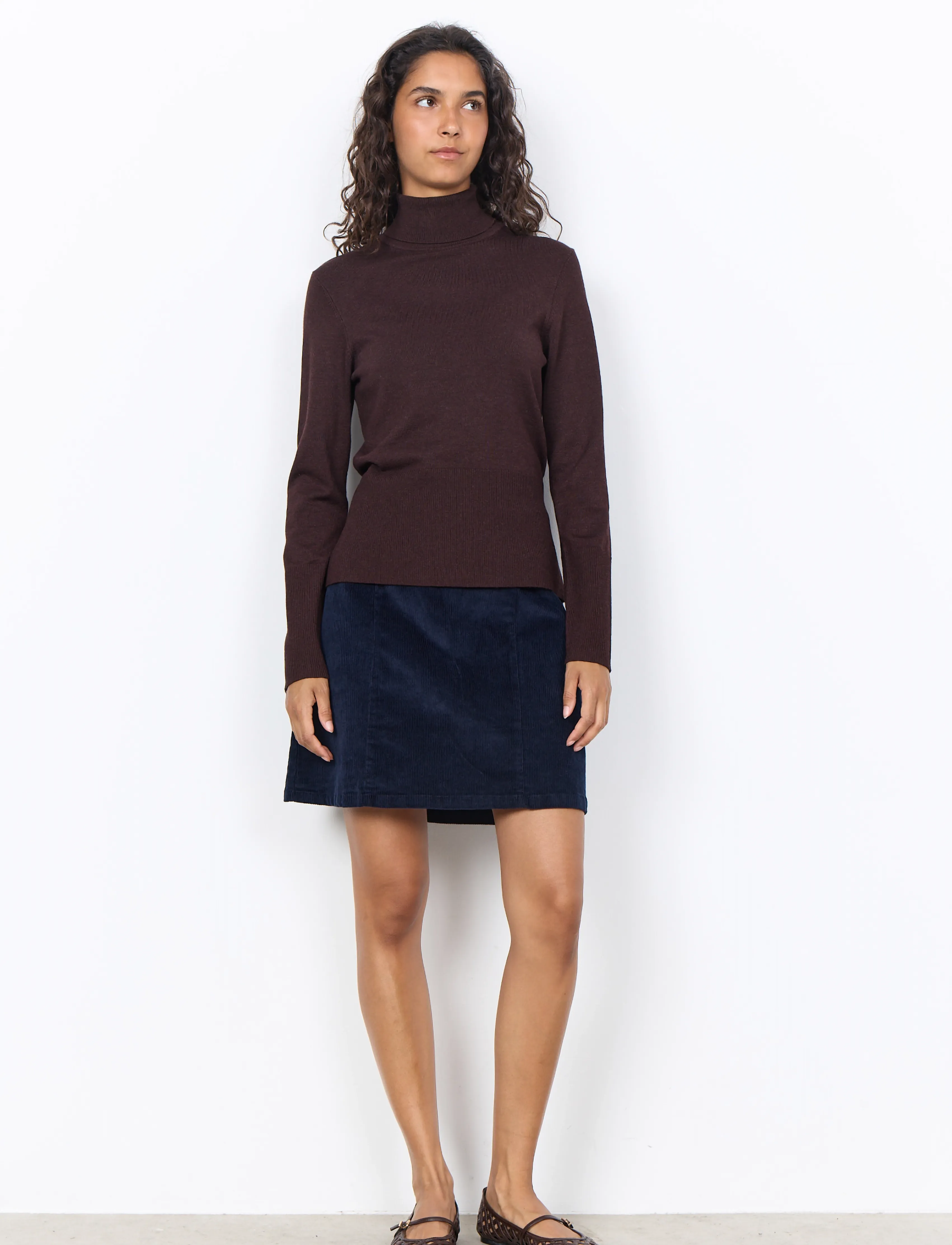 Soyaconcept - SC-DOLLIE - rollkragenpullover - 98980 chocolate plum melange - 3