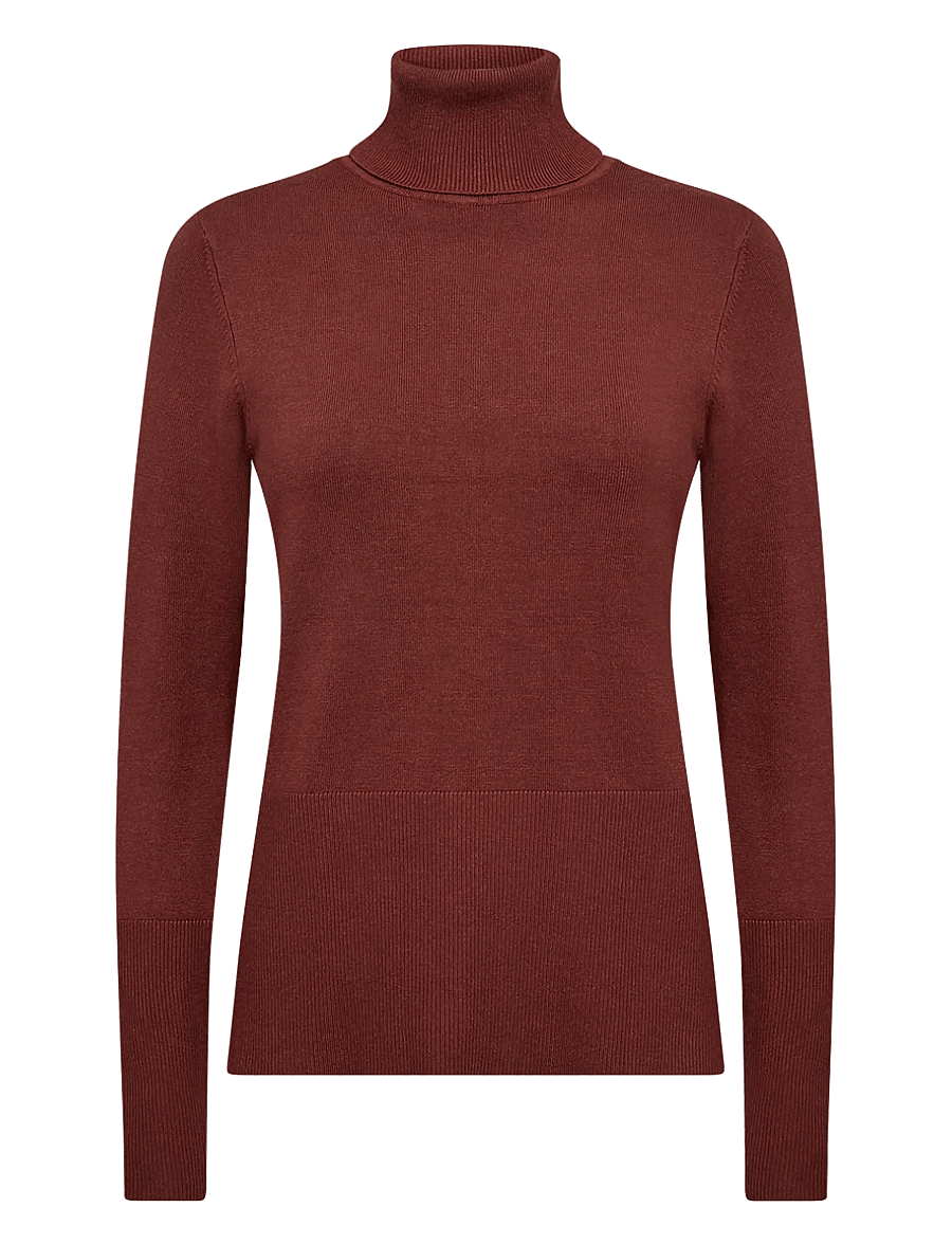 Soyaconcept - SC-DOLLIE - rollkragenpullover - 94495 madder brown melange - 1