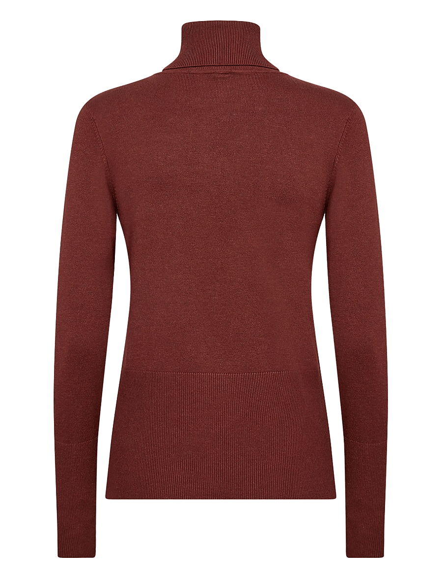 Soyaconcept - SC-DOLLIE - rollkragenpullover - 94495 madder brown melange - 2