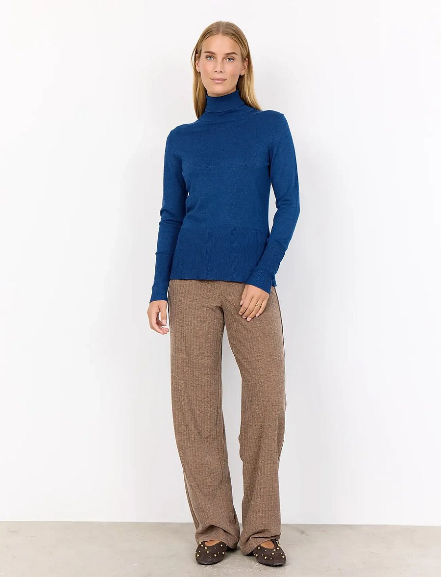 Soyaconcept - SC-DOLLIE - polotröjor - 96832 estate blue melange - 4