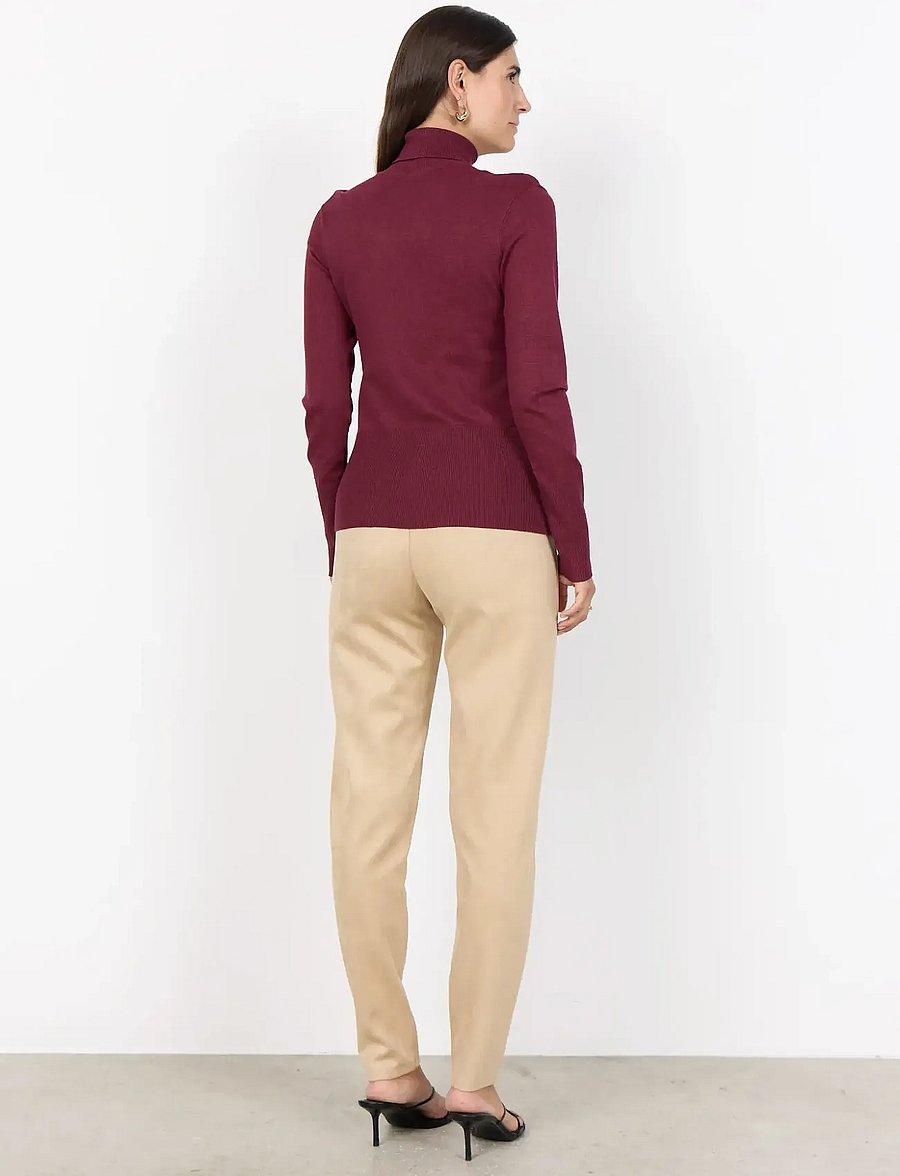 Soyaconcept - SC-DOLLIE - kõrge kaelusega kudumid - 94850 dark red mel - 3