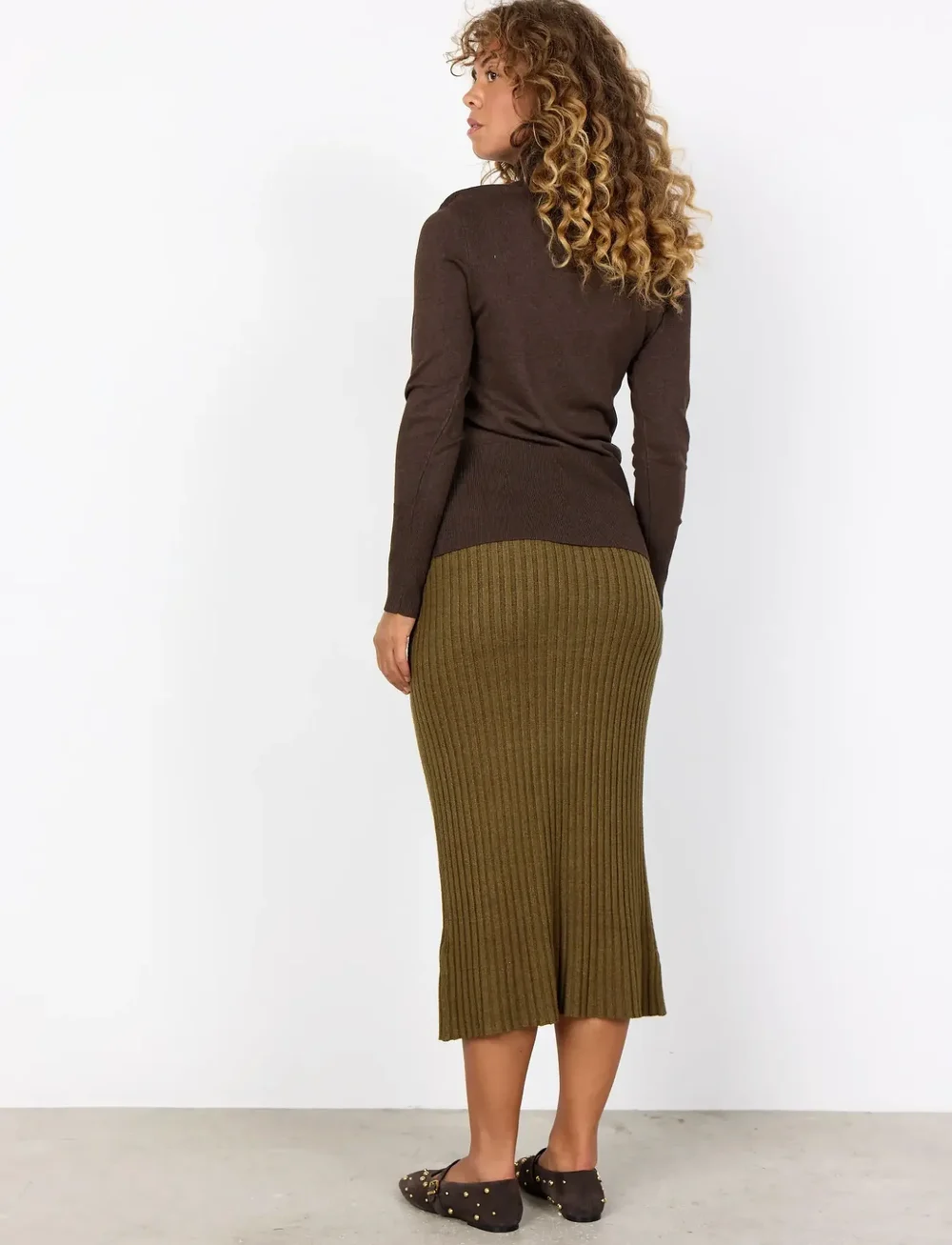 Soyaconcept - SC-DOLLIE - rollkragenpullover - 98694 hot fudge melange - 3