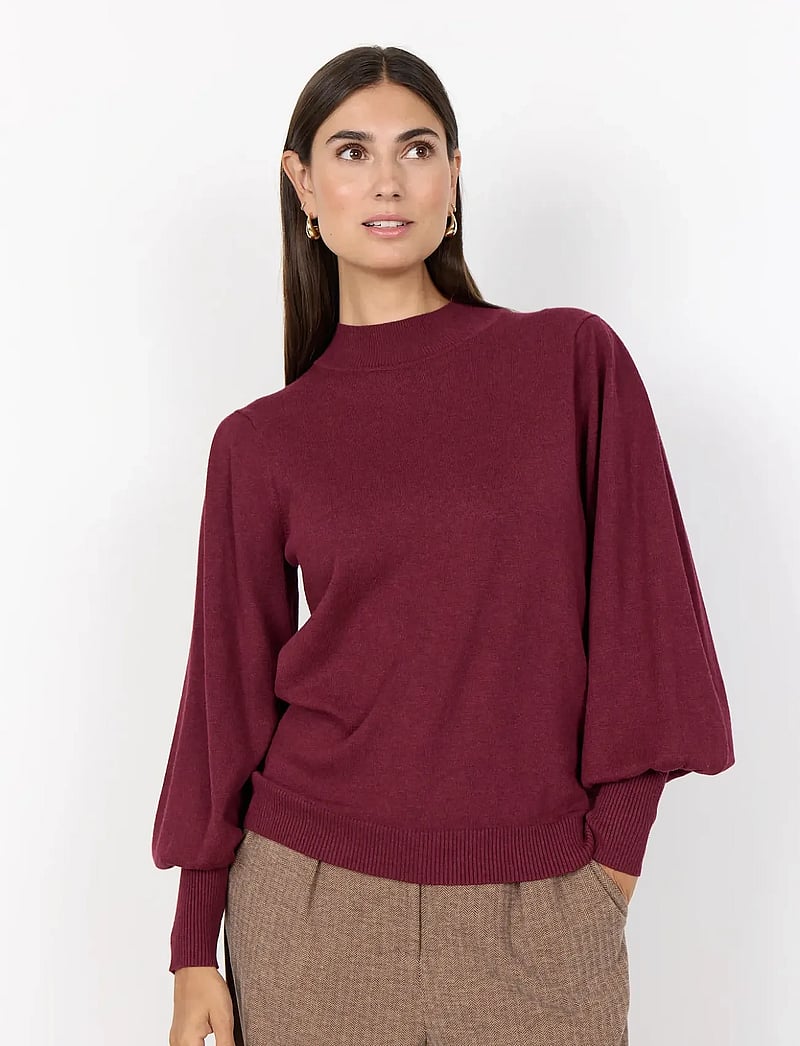 Soyaconcept - SC-DOLLIE - striktrøjer - 94850 dark red mel - 0