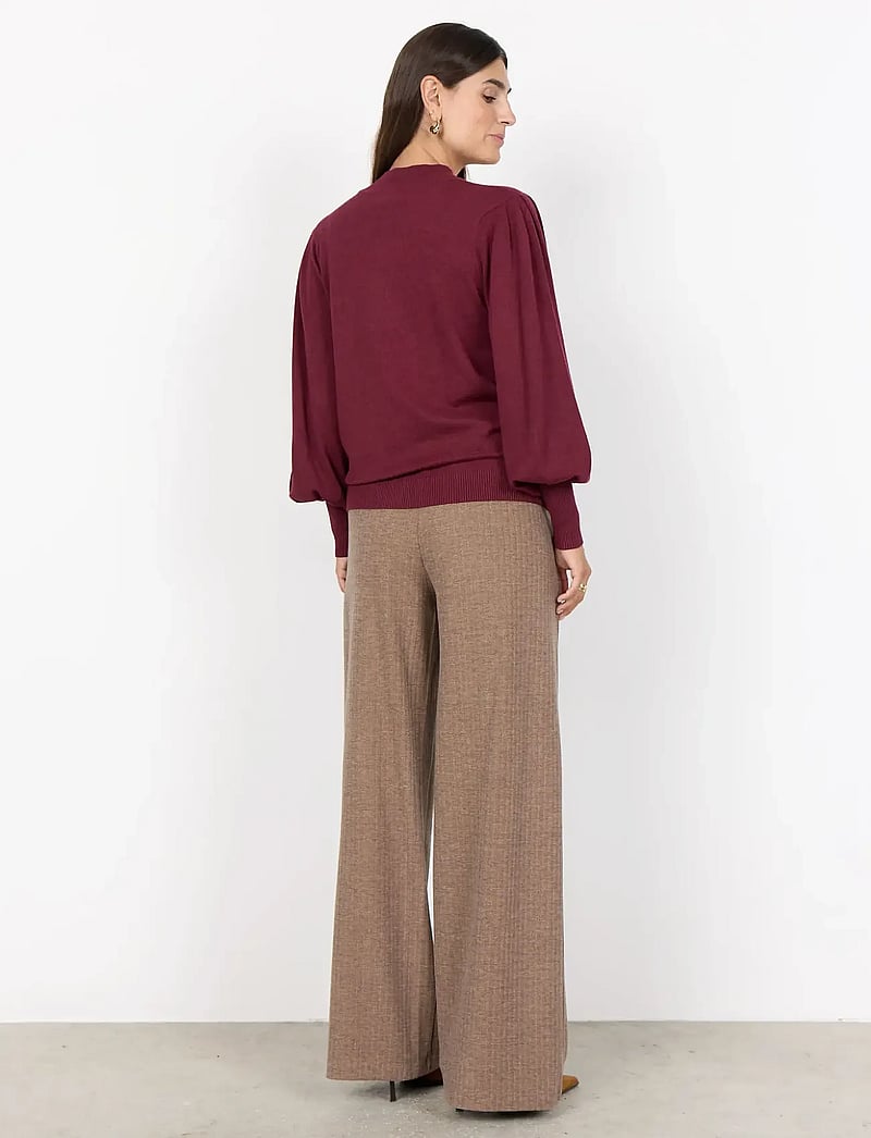 Soyaconcept - SC-DOLLIE - striktrøjer - 94850 dark red mel - 3