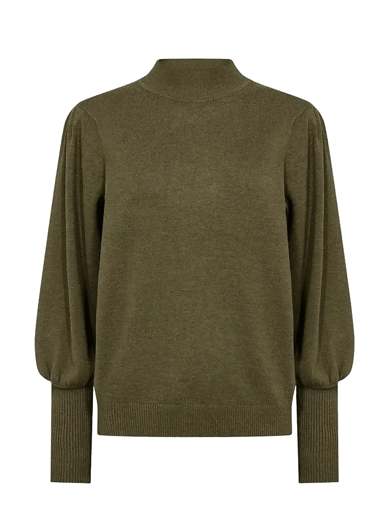 Soyaconcept - SC-DOLLIE - stickade tröjor - 97965 dark olive mel - 1