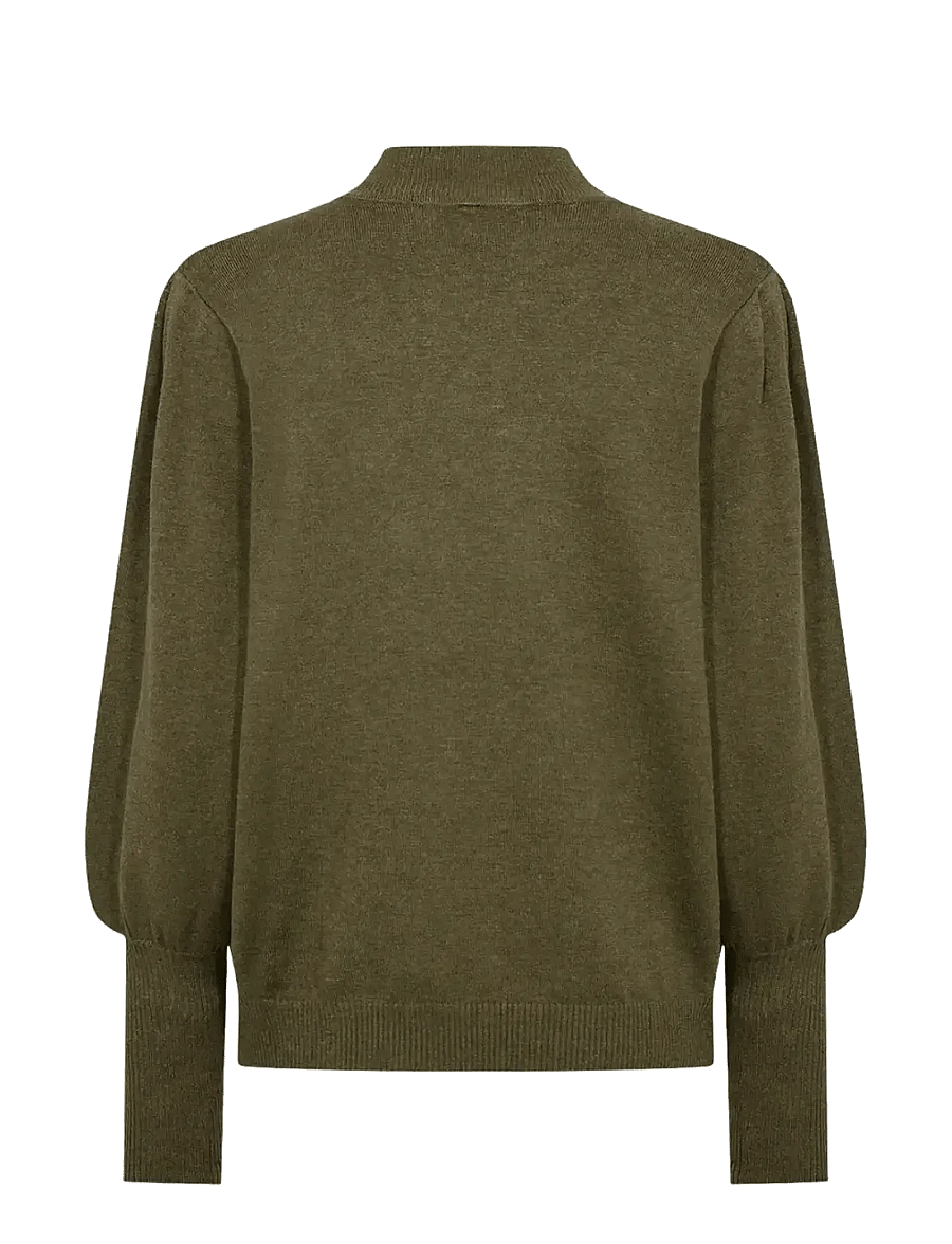 Soyaconcept - SC-DOLLIE - stickade tröjor - 97965 dark olive mel - 2