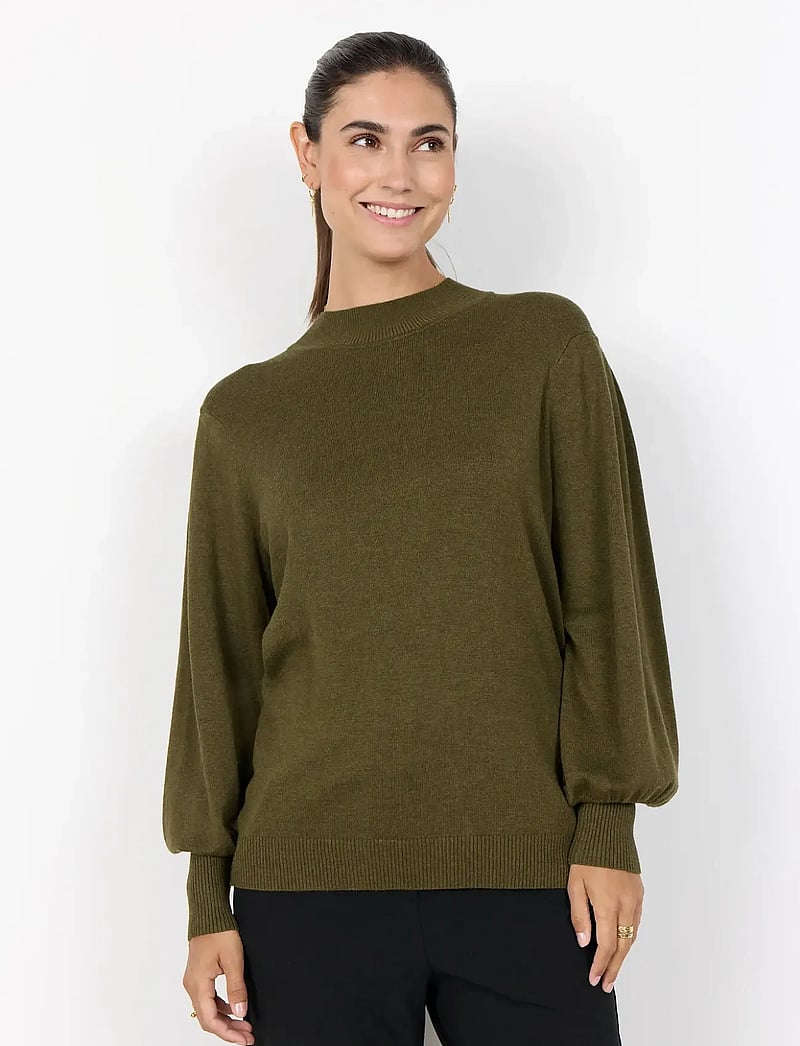 Soyaconcept - SC-DOLLIE - stickade tröjor - 97965 dark olive mel - 0