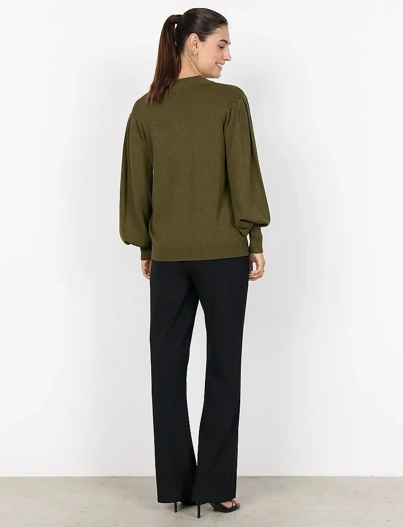 Soyaconcept - SC-DOLLIE - stickade tröjor - 97965 dark olive mel - 3