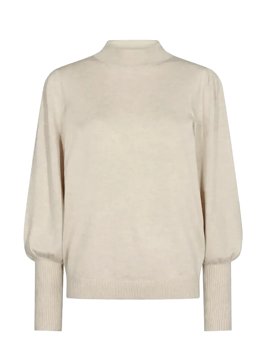 Soyaconcept - SC-DOLLIE - stickade tröjor - cream melange - 1