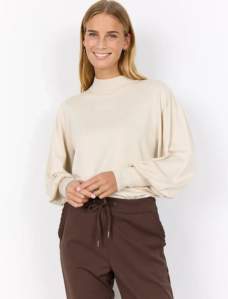 Soyaconcept - SC-DOLLIE - striktrøjer - cream melange - 0