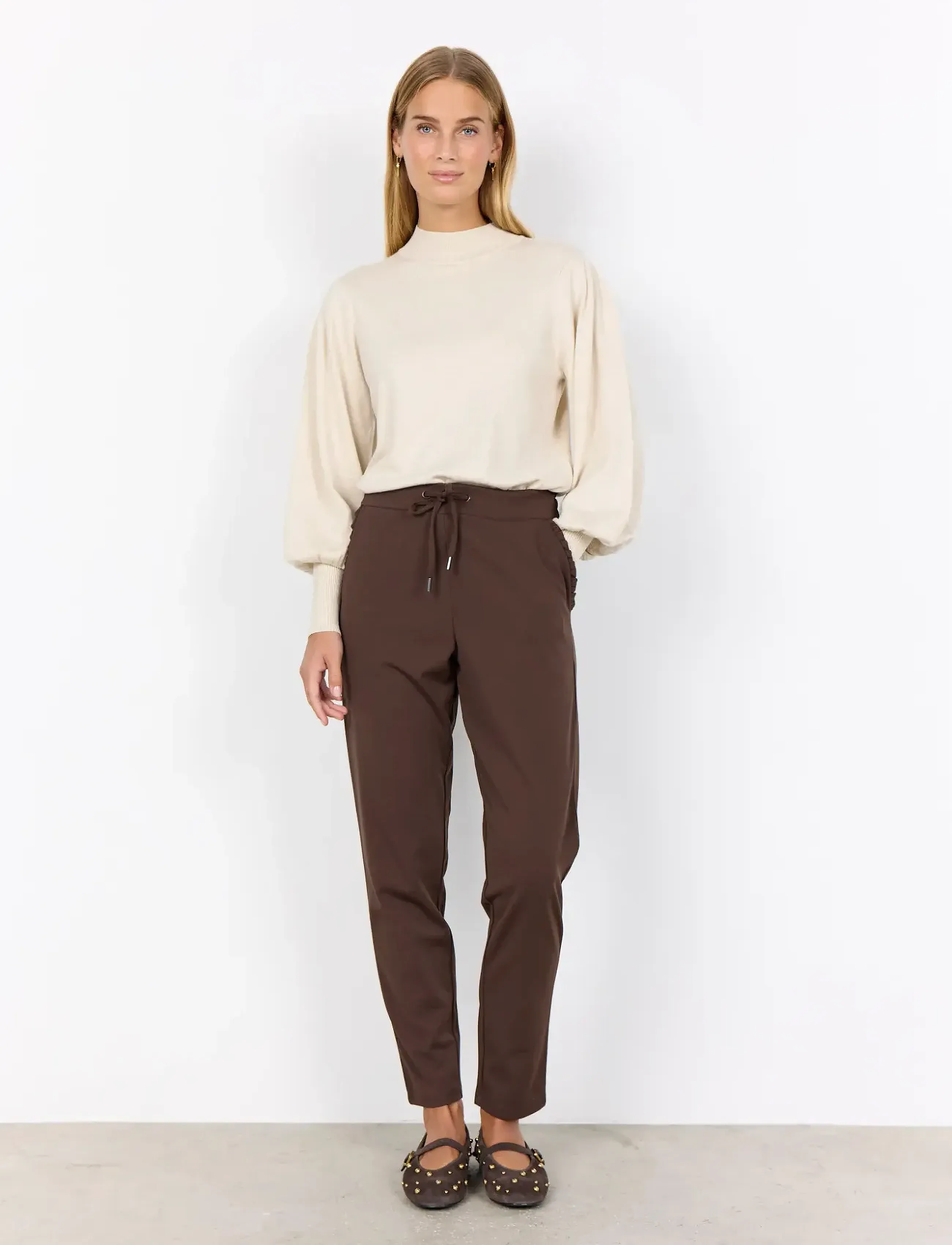 Soyaconcept - SC-DOLLIE - stickade tröjor - cream melange - 4