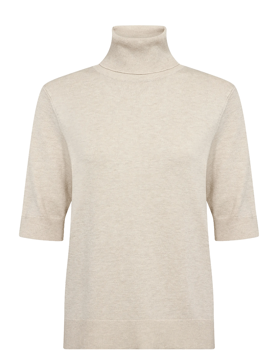 Soyaconcept - SC-DOLLIE - rollkragenpullover - 91500 light sand melange - 1