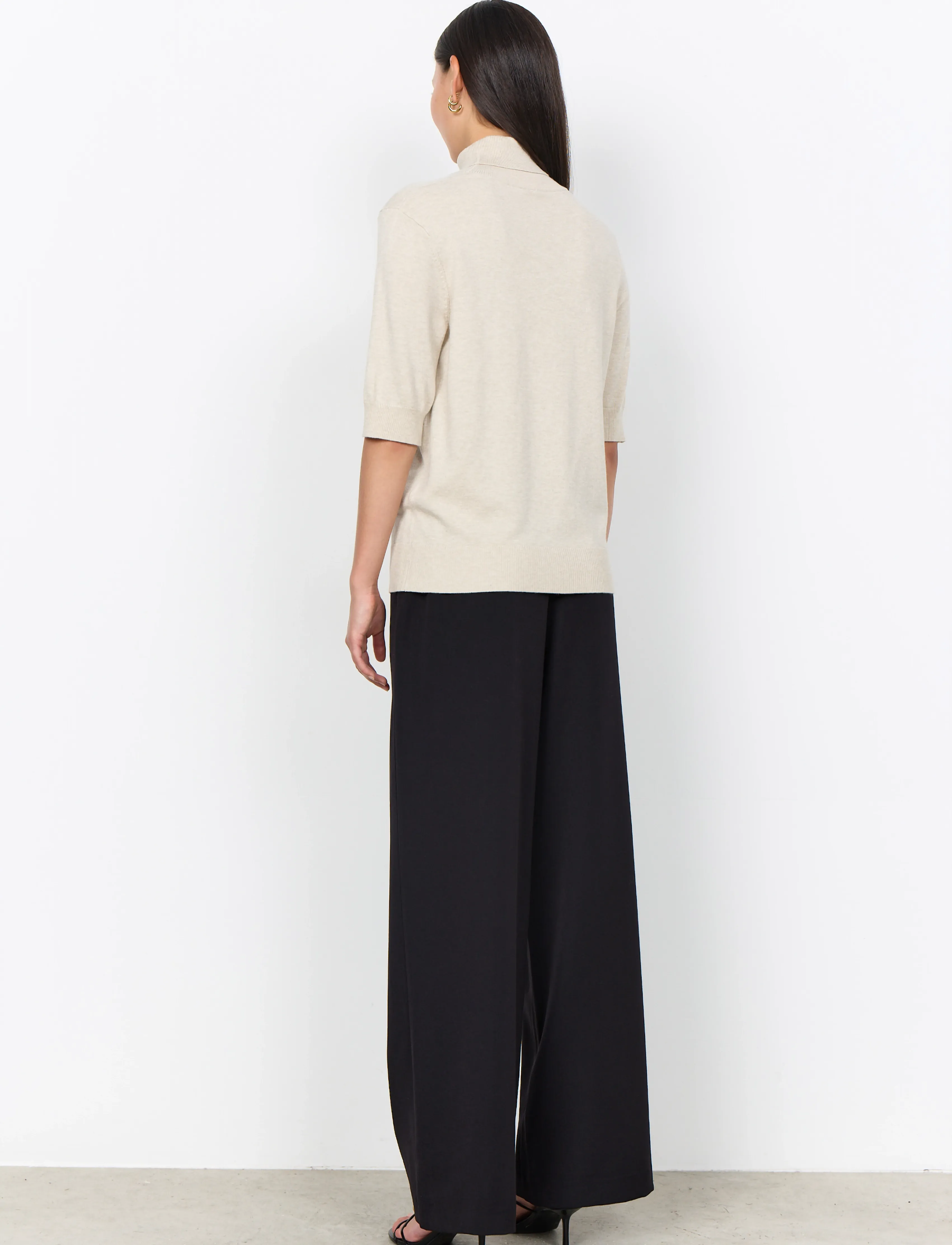 Soyaconcept - SC-DOLLIE - rollkragenpullover - 91500 light sand melange - 4