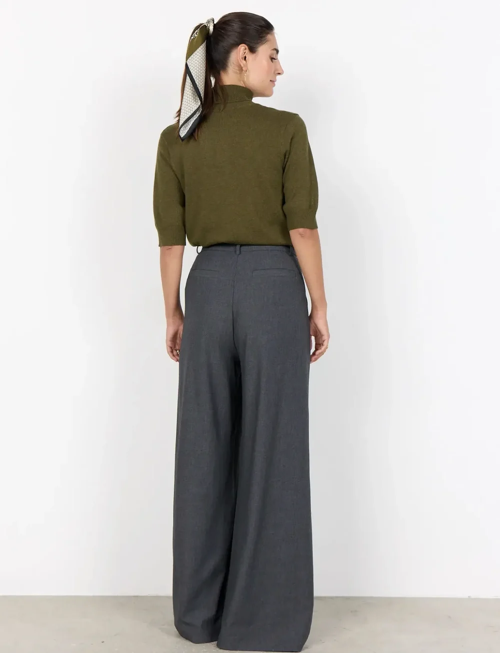 Soyaconcept - SC-DOLLIE - rollkragenpullover - 97965 dark olive mel - 3