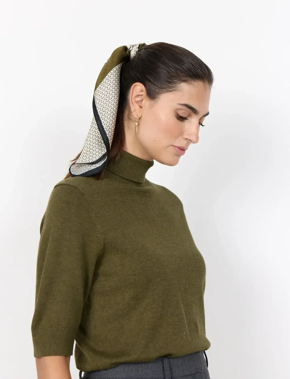 Soyaconcept - SC-DOLLIE - rollkragenpullover - 97965 dark olive mel - 5