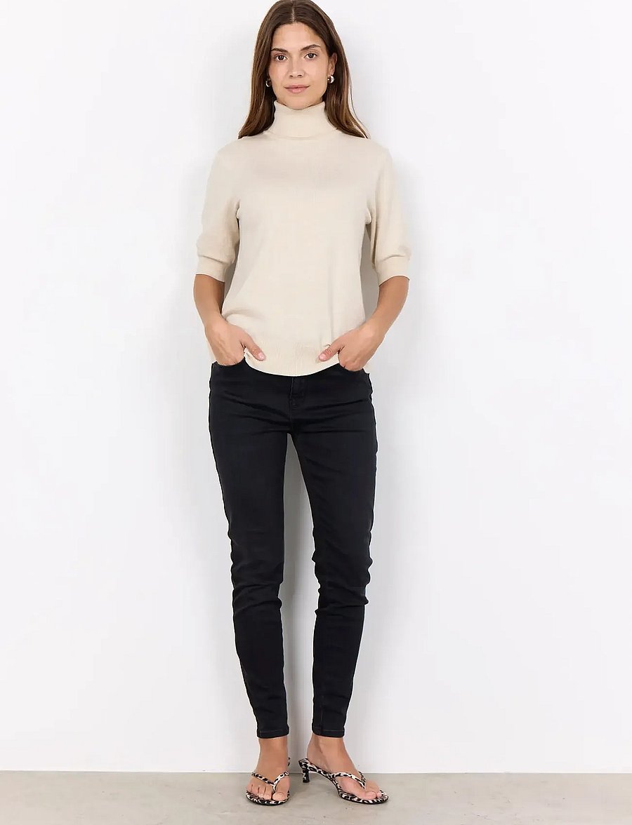 Soyaconcept - SC-DOLLIE - džemperi ar augstu apkakli - cream melange - 4