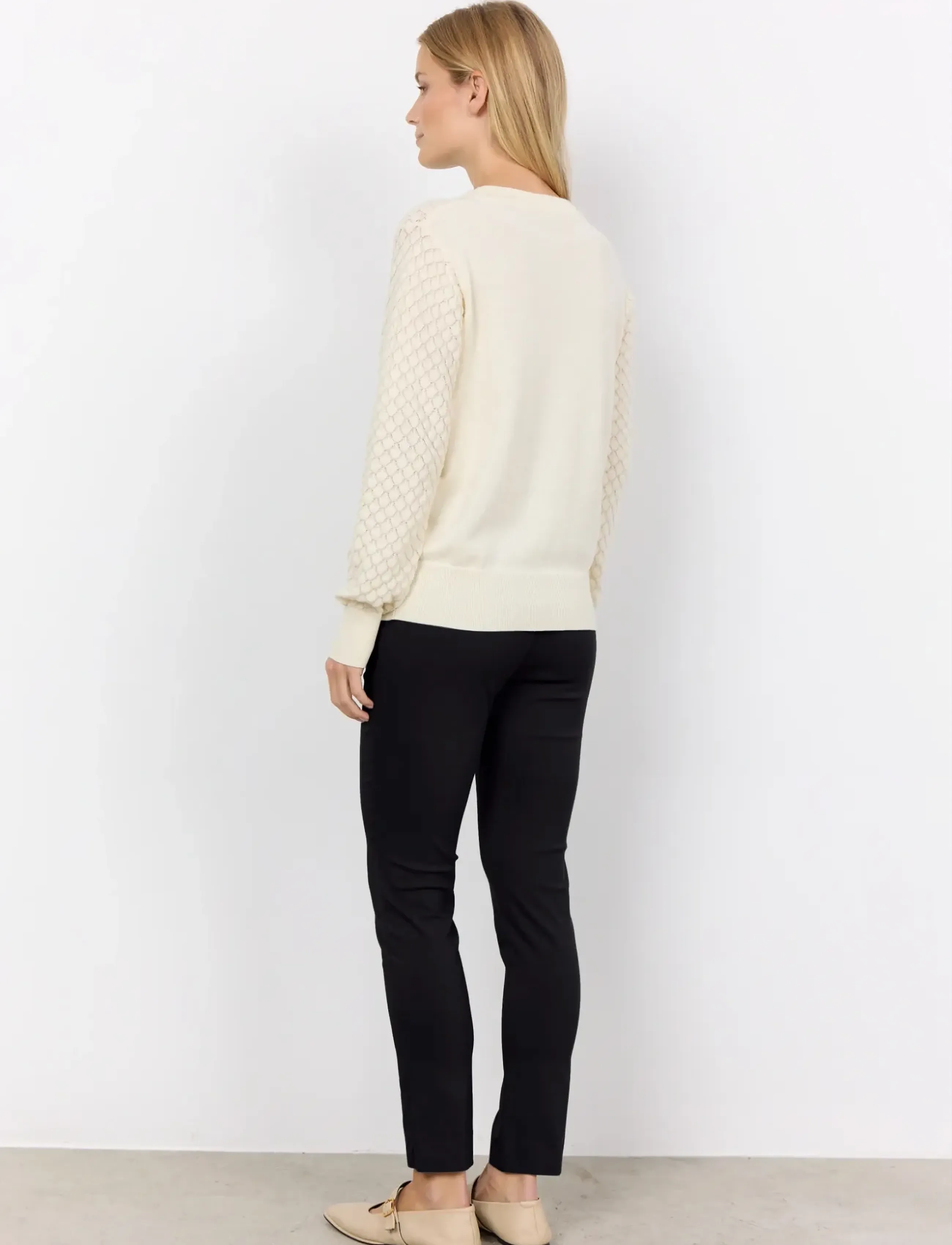 Soyaconcept - SC-AMELA - stickade tröjor - cream - 3