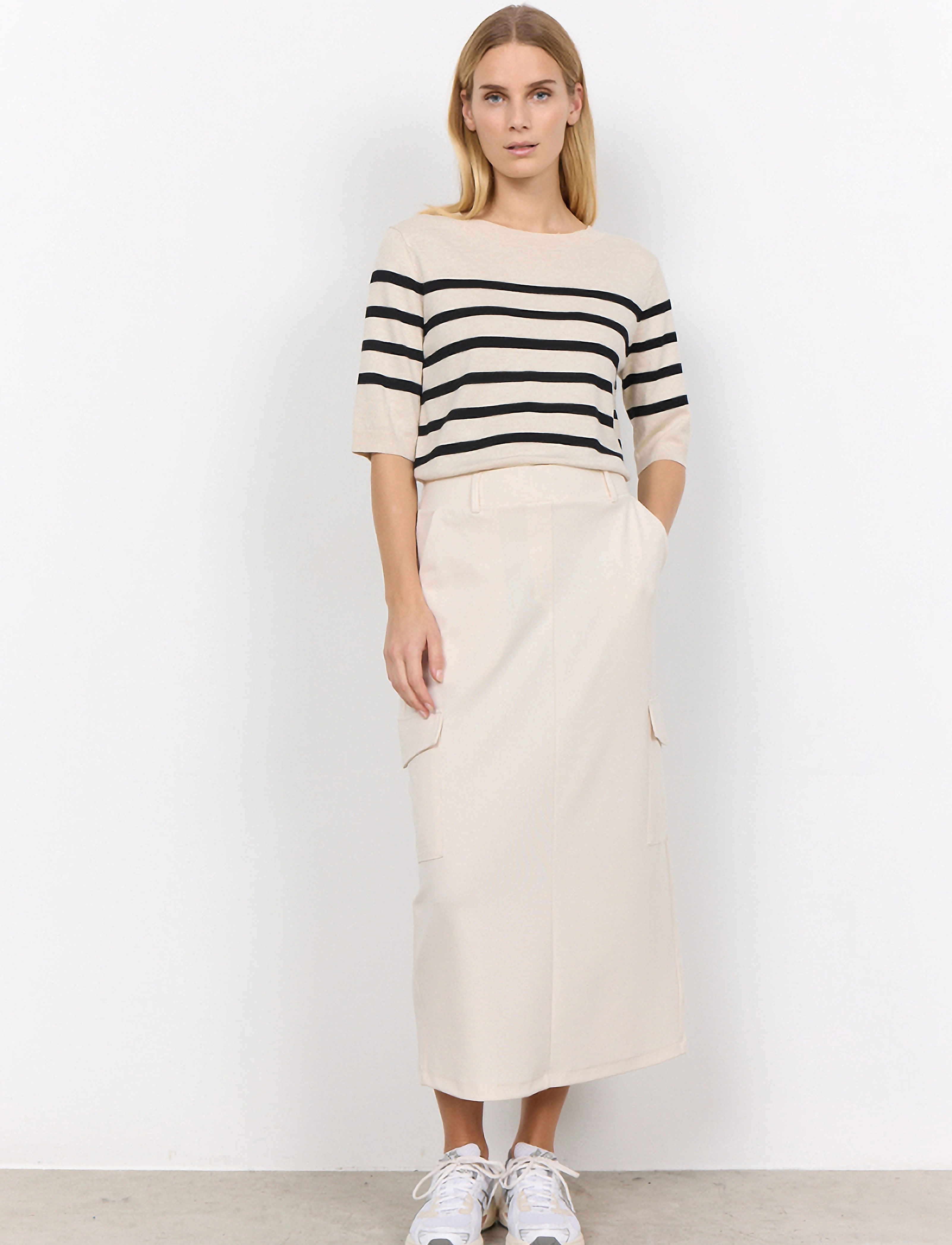 Soyaconcept - SC-DOLLIE STRIPE - cream melange combi - 3