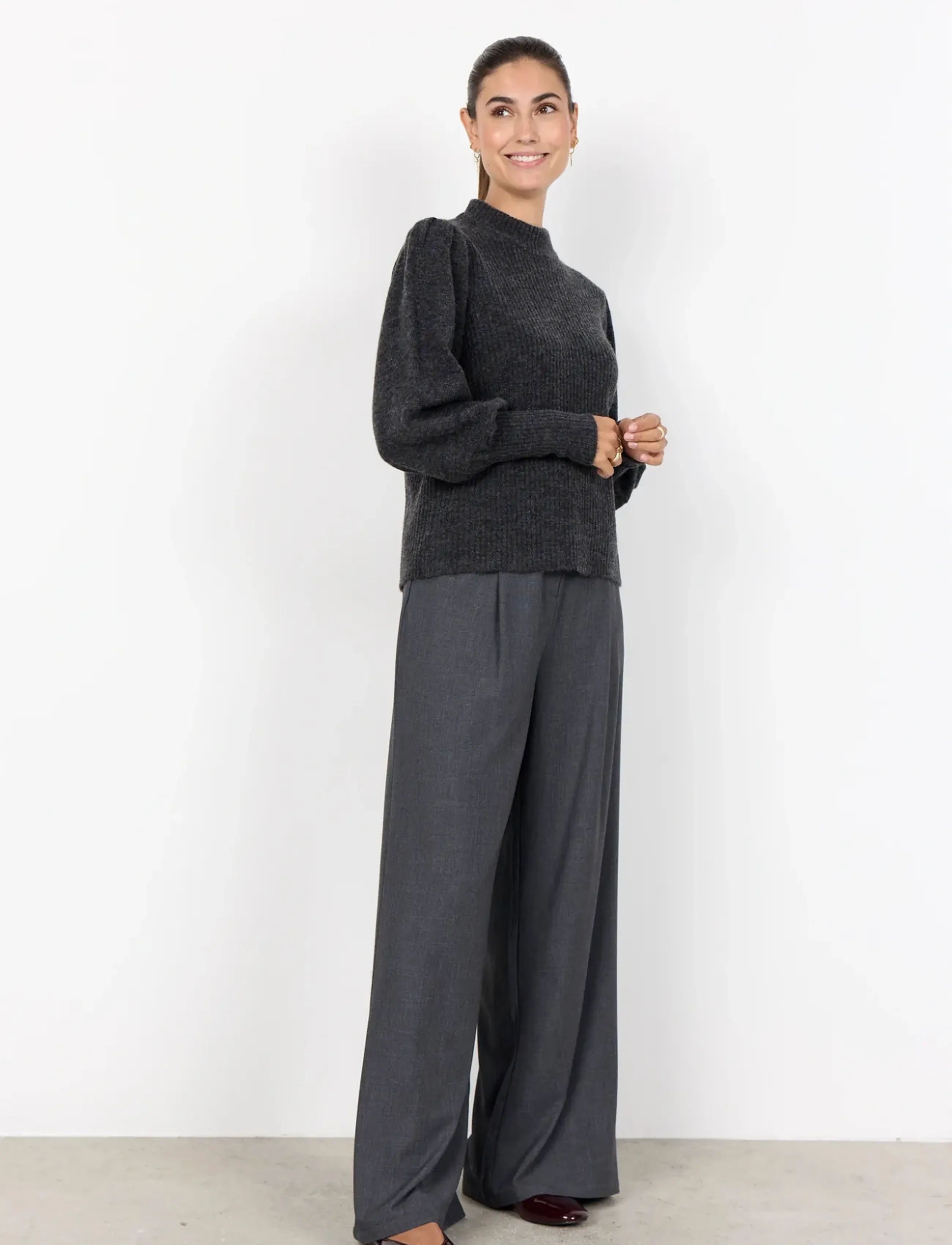 Soyaconcept - SC-NESSIE - tröjor - 99870 dark earth melange - 4