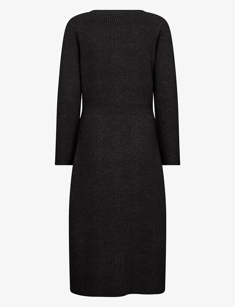 Soyaconcept - SC-ILIA - stickade klänningar - black - 1