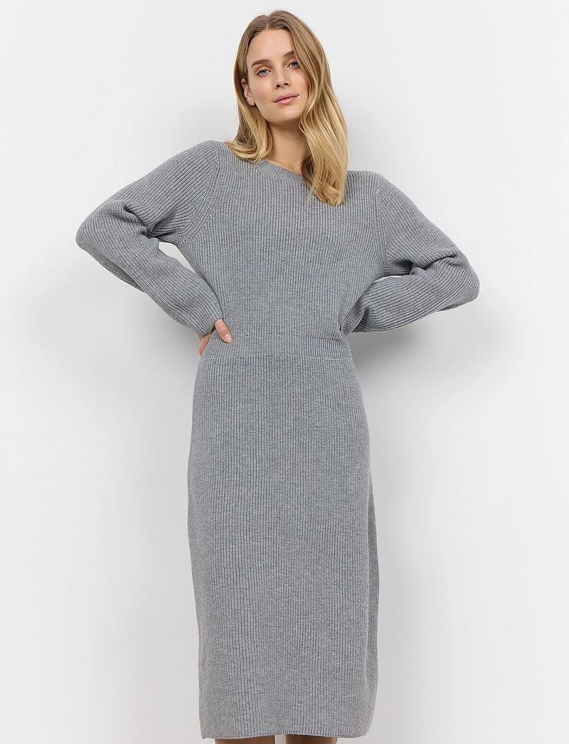 Soyaconcept - SC-ILIA - strikkjoler - med. grey melange - 0