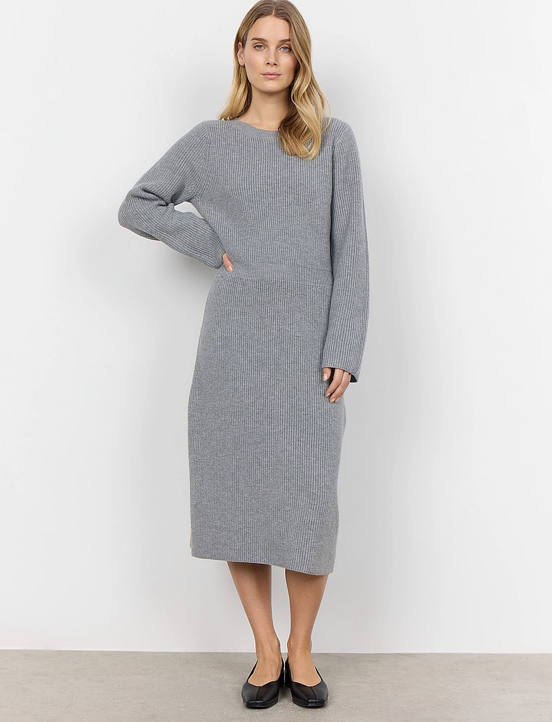 Soyaconcept - SC-ILIA - strikkjoler - med. grey melange - 3