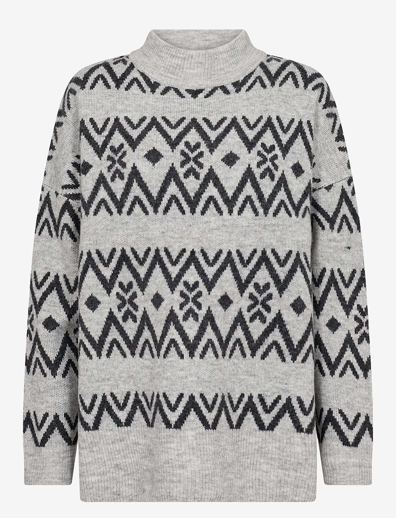 Soyaconcept - SC-NESSIE - weihnachtspullover - lt grey melange combi - 1