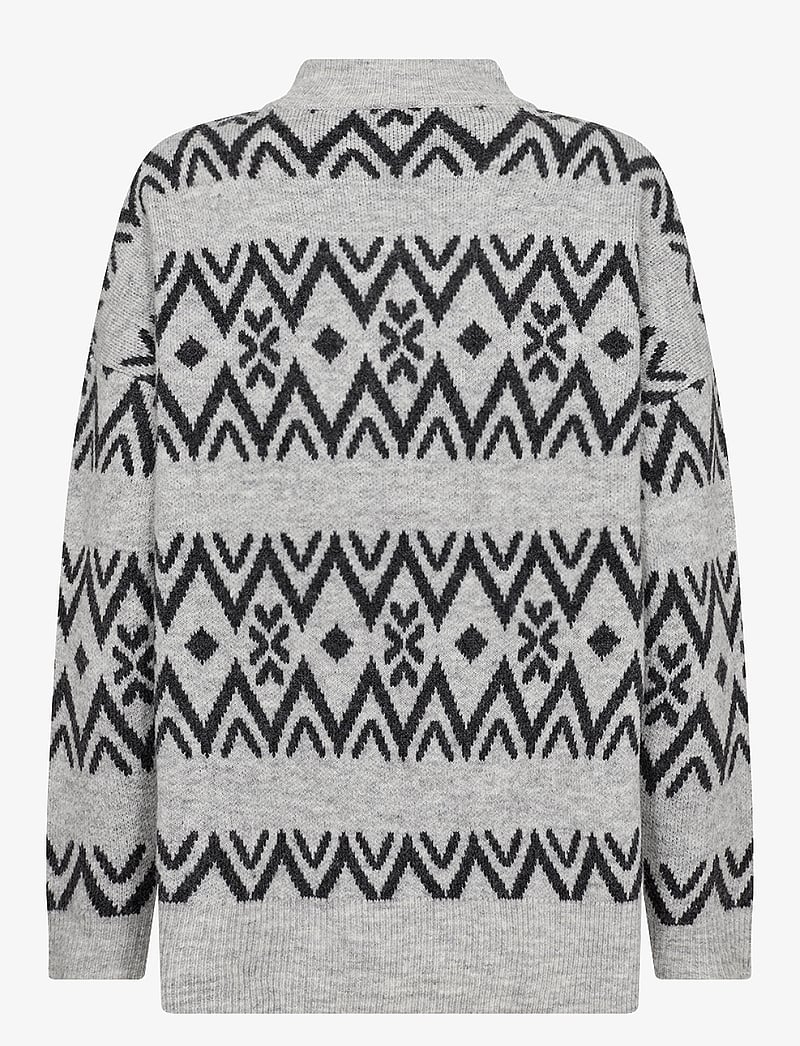 Soyaconcept - SC-NESSIE - weihnachtspullover - lt grey melange combi - 2