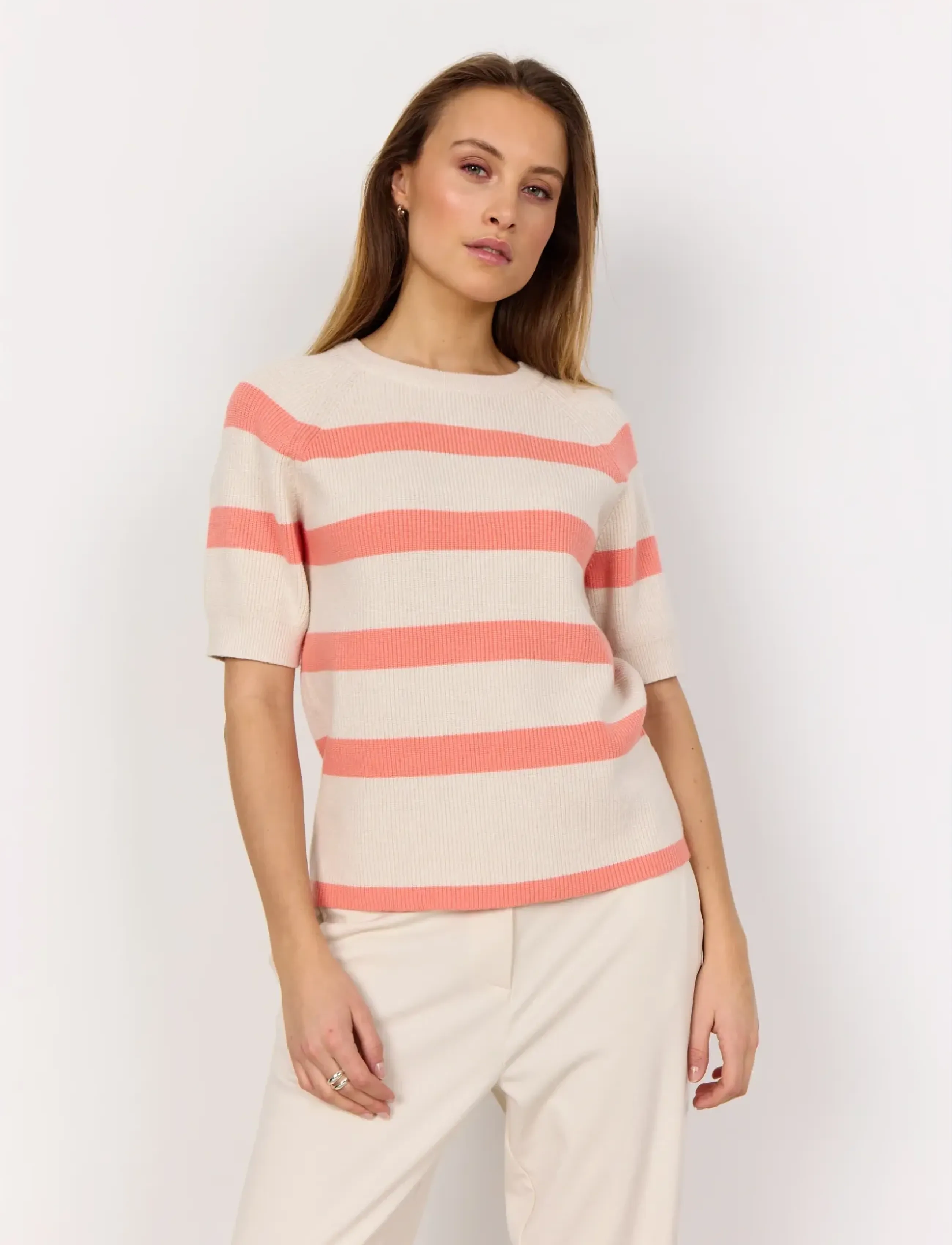Soyaconcept Sc-Kanita Stripe, XL, Knitwear, Rosa - Jumpers, Frauen