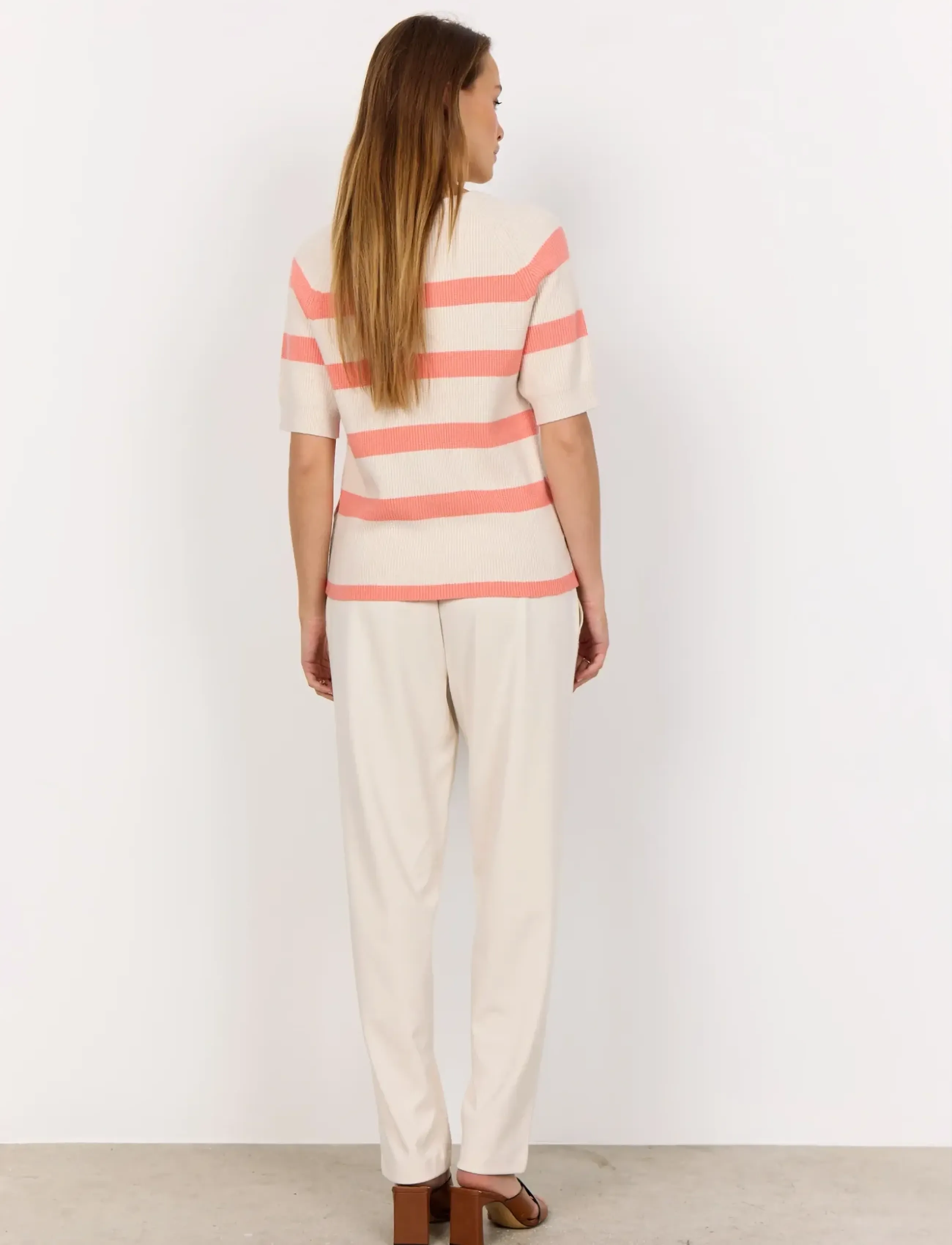 Soyaconcept - SC-KANITA STRIPE - jumpers - peach pink melange comb - 3