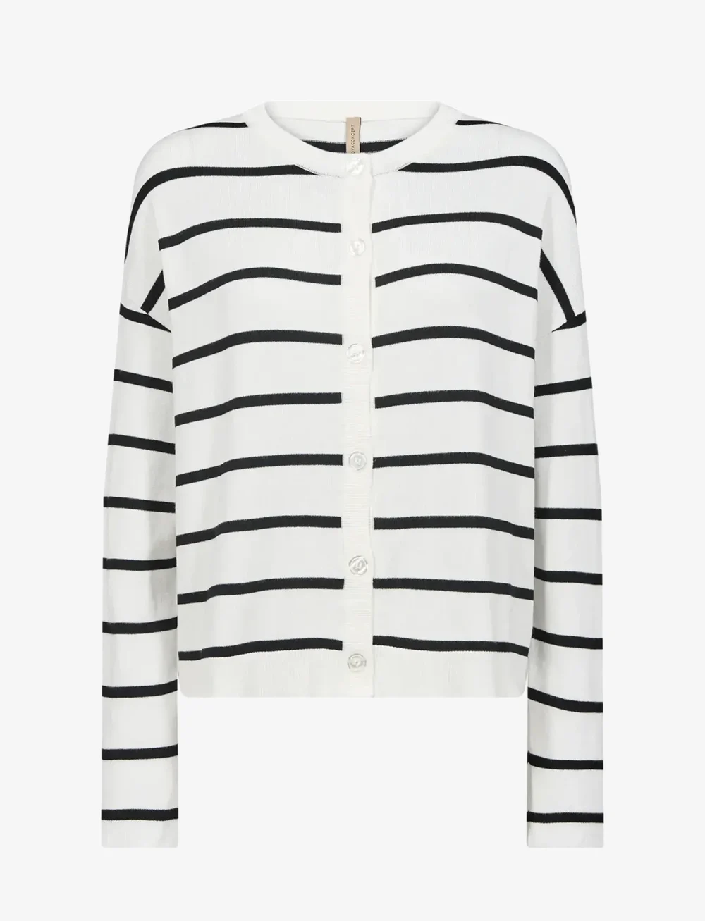 Soyaconcept - SC-DOLLIE STRIPE - kardiganid - 1100 offwhite combi - 1