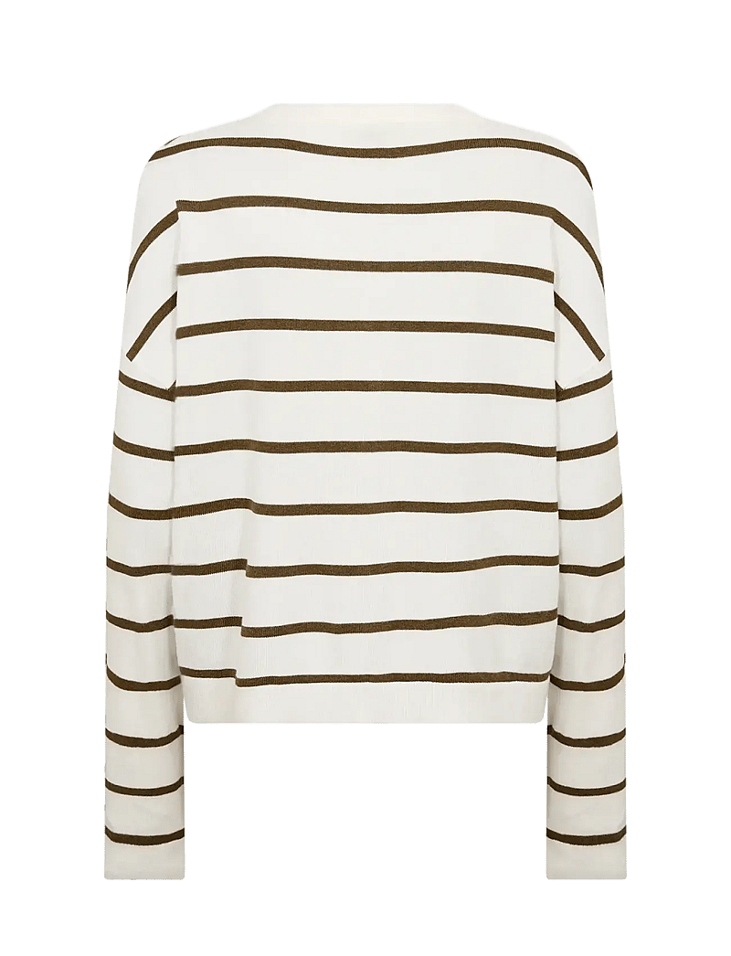 Soyaconcept - SC-DOLLIE STRIPE - kardiganid - 97230 misty olive mel combi - 1