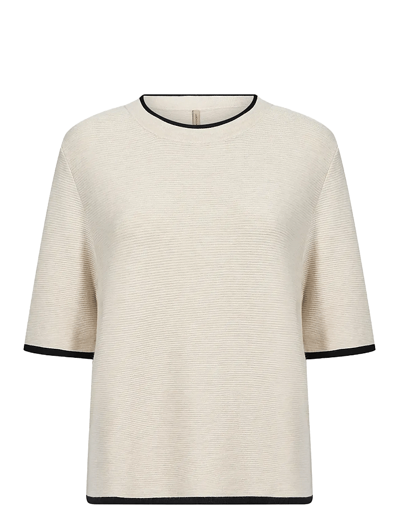 Soyaconcept - SC-DOLLIE - striktrøjer - 91620 cream melange - 1